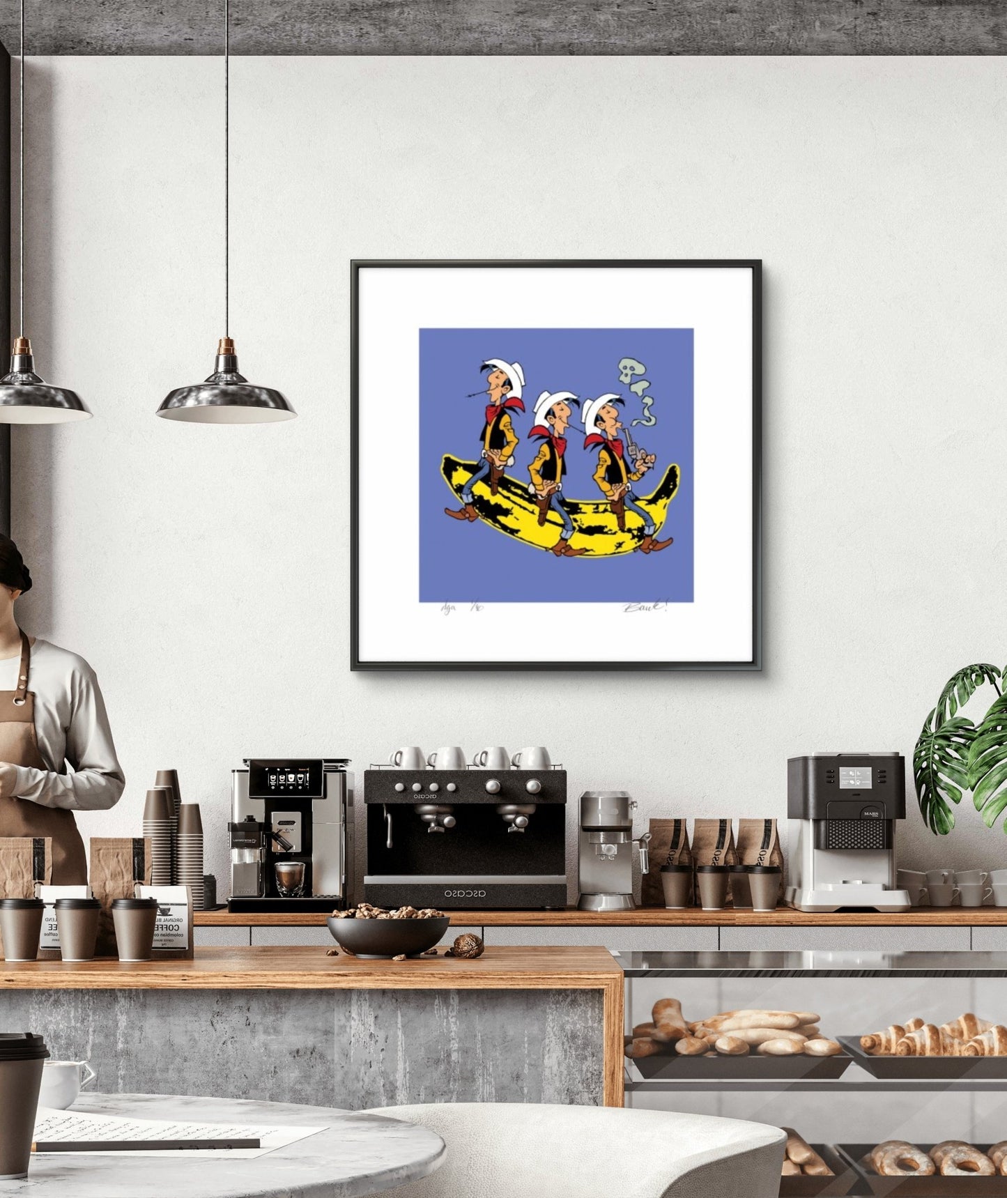 Bilde av Ronny Bank "Trippel lykke" laget av Ronny Bank, popart kunst fra Galleri2b