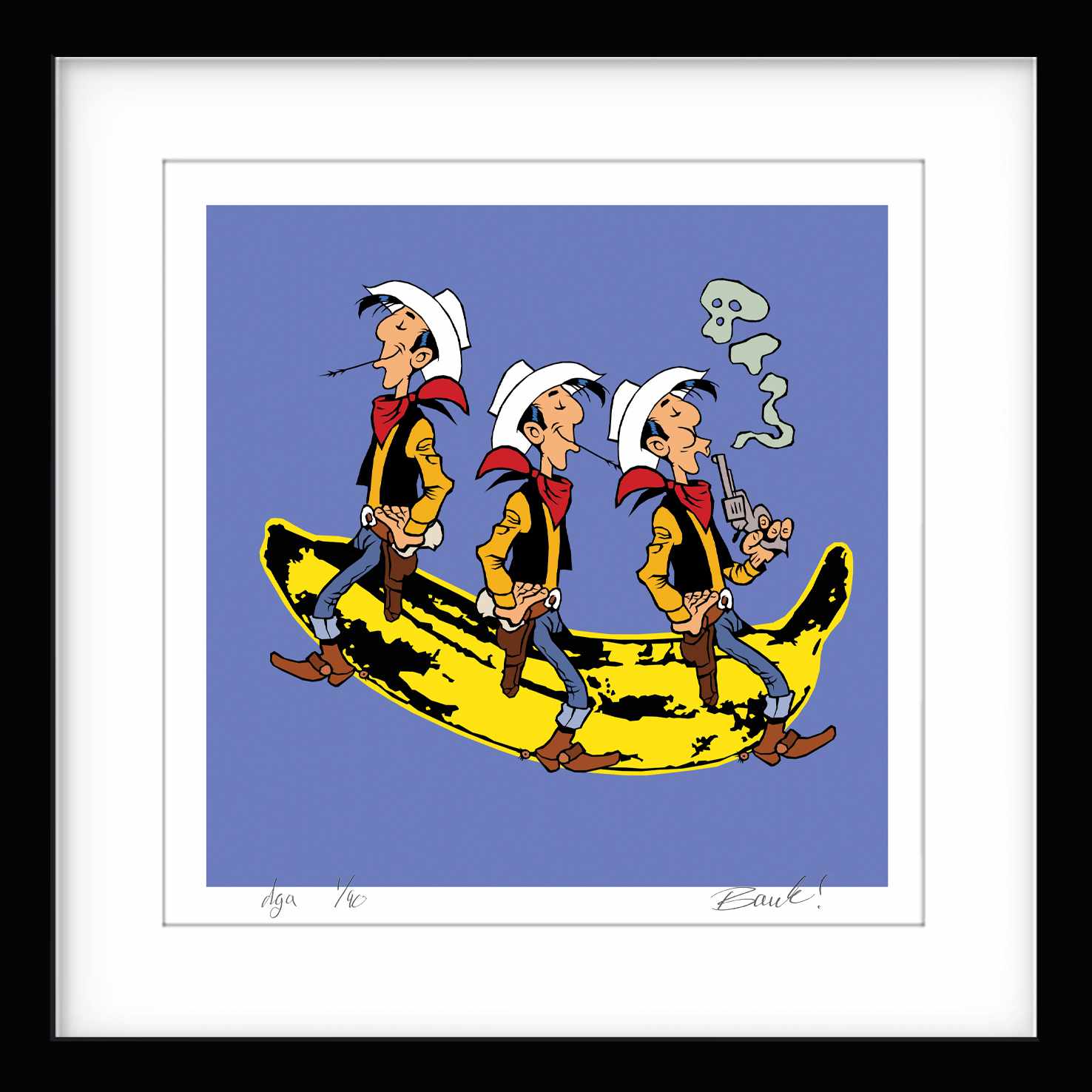 Bilde av Ronny Bank "Trippel lykke" laget av Ronny Bank, popart kunst fra Galleri2b