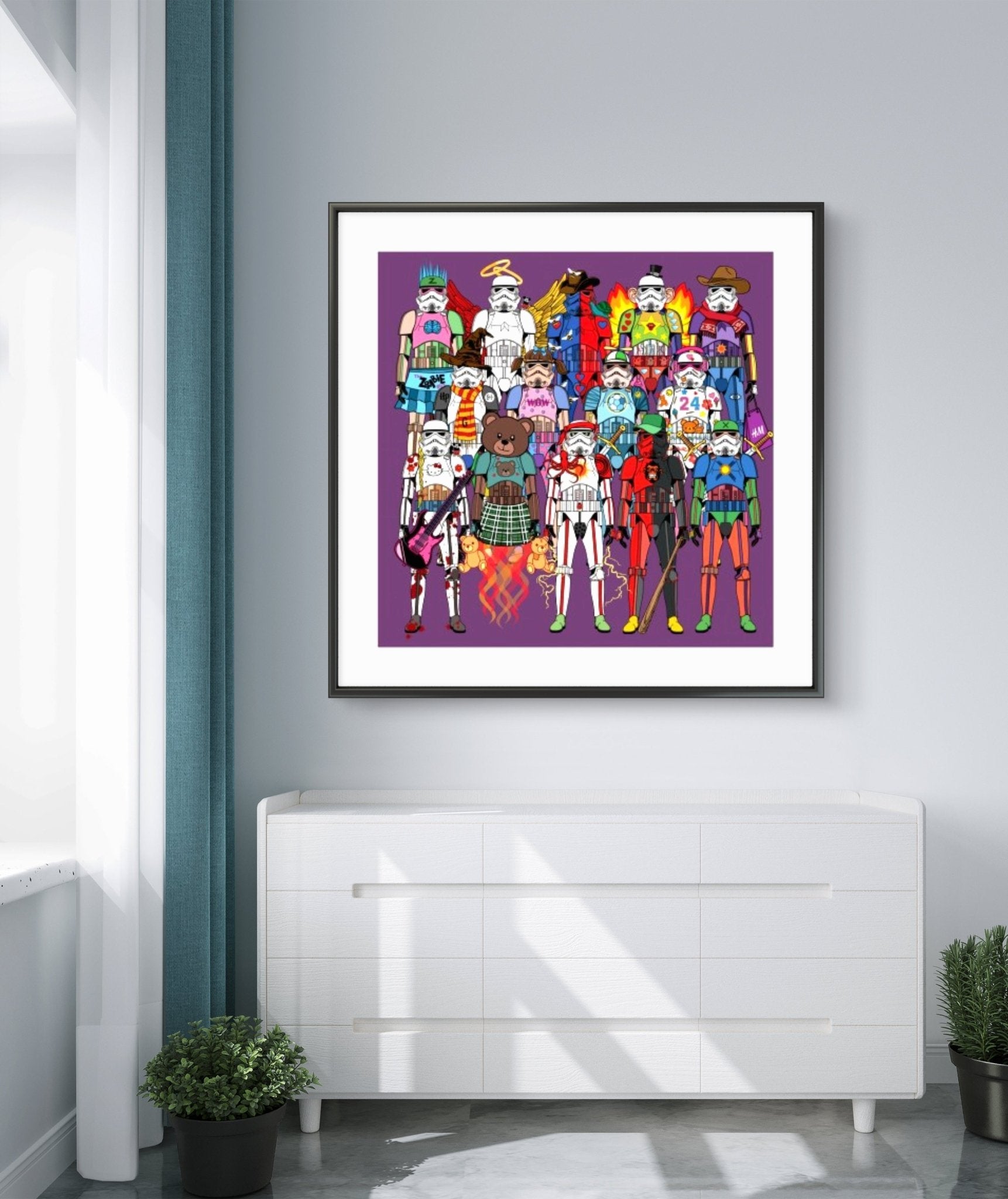 Bilde av Ronny Bank "TrooperLove 1" laget av Ronny Bank, popart kunst fra Galleri2b