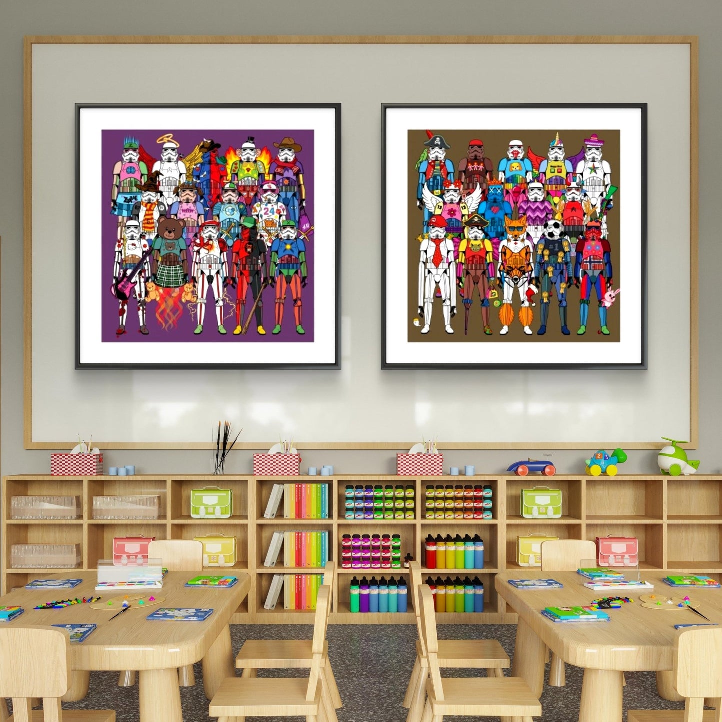 Bilde av Ronny Bank "TrooperLove 1" laget av Ronny Bank, popart kunst fra Galleri2b