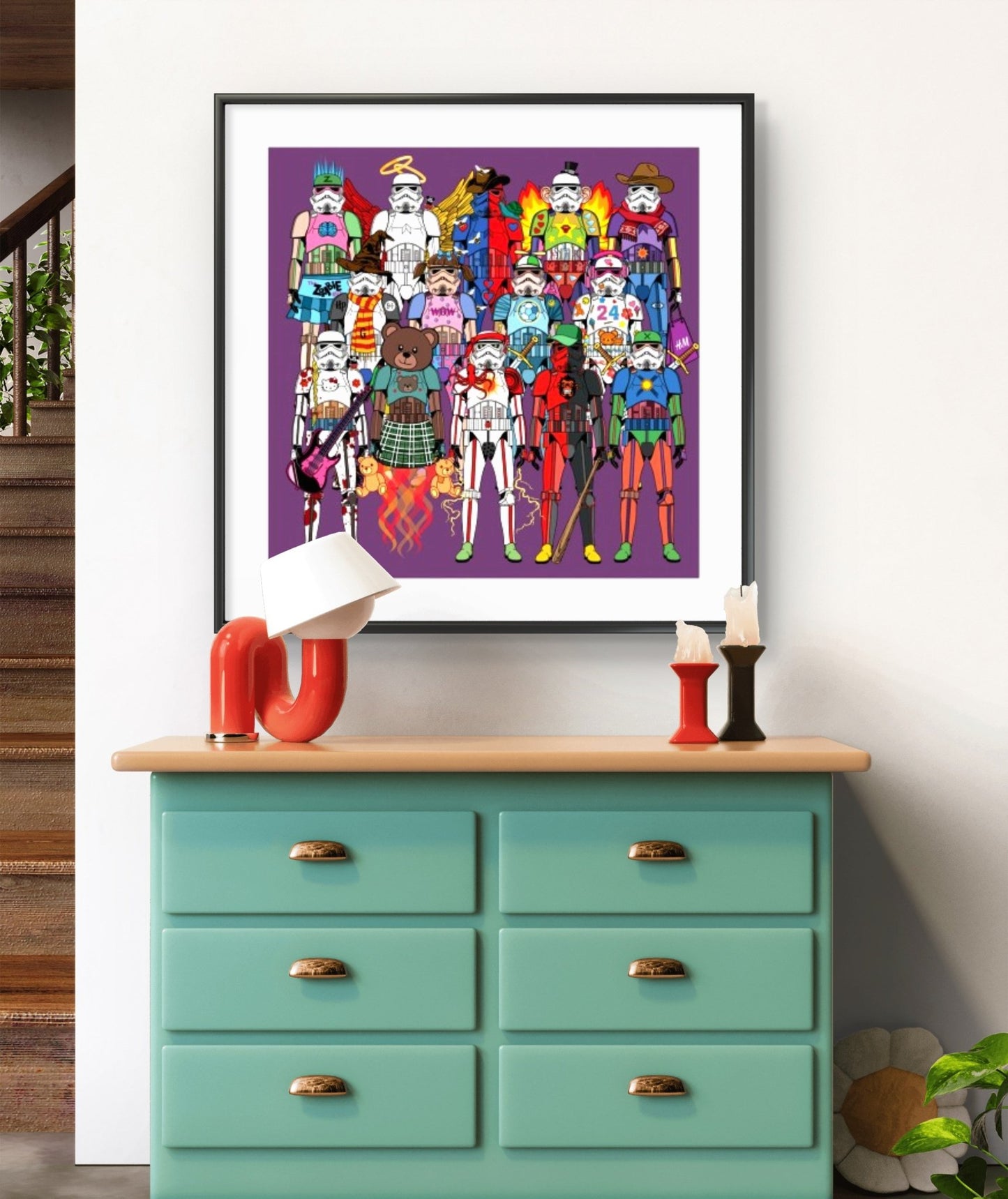 Bilde av Ronny Bank "TrooperLove 1" laget av Ronny Bank, popart kunst fra Galleri2b