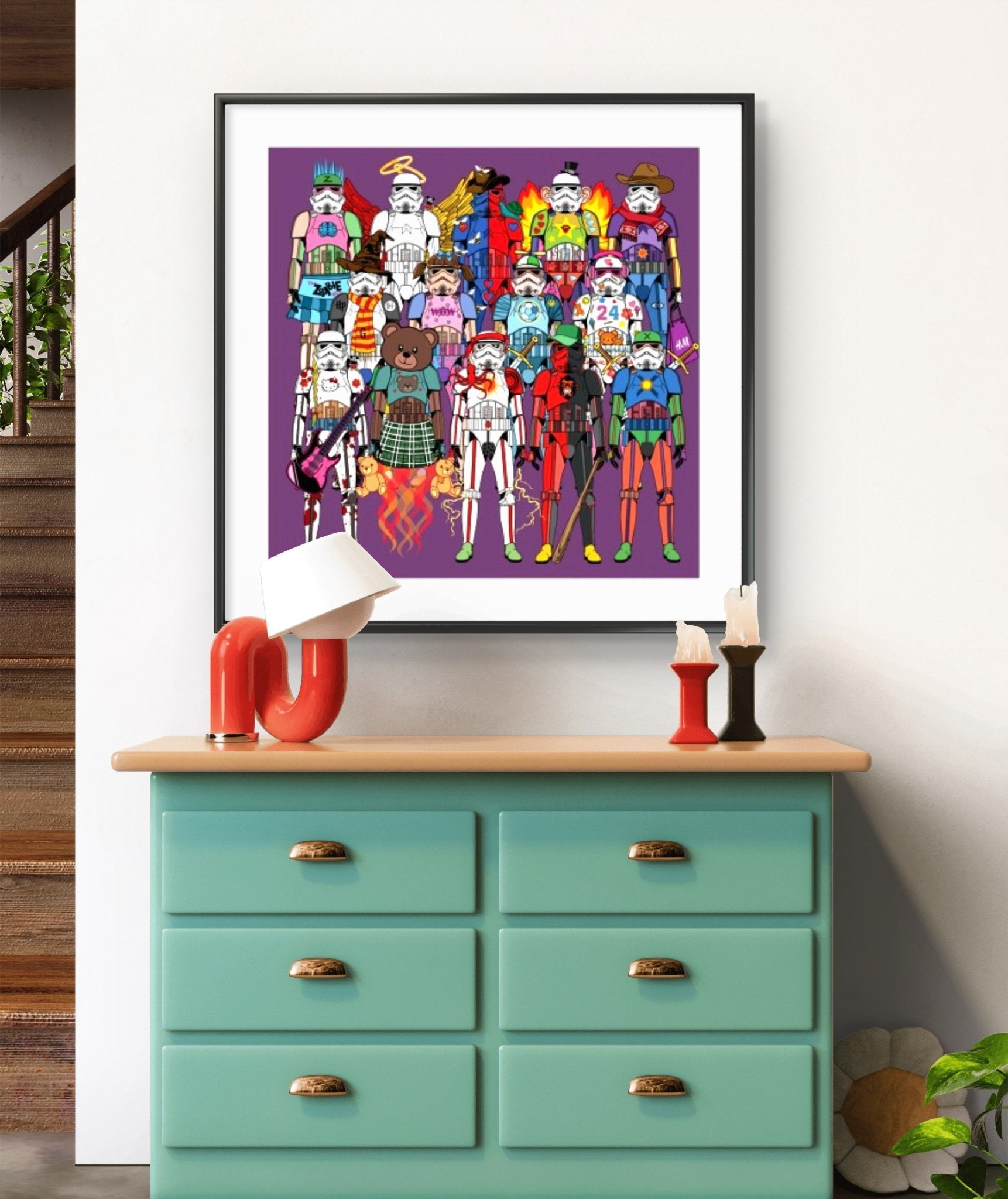 Bilde av Ronny Bank "TrooperLove 1" laget av Ronny Bank, popart kunst fra Galleri2b