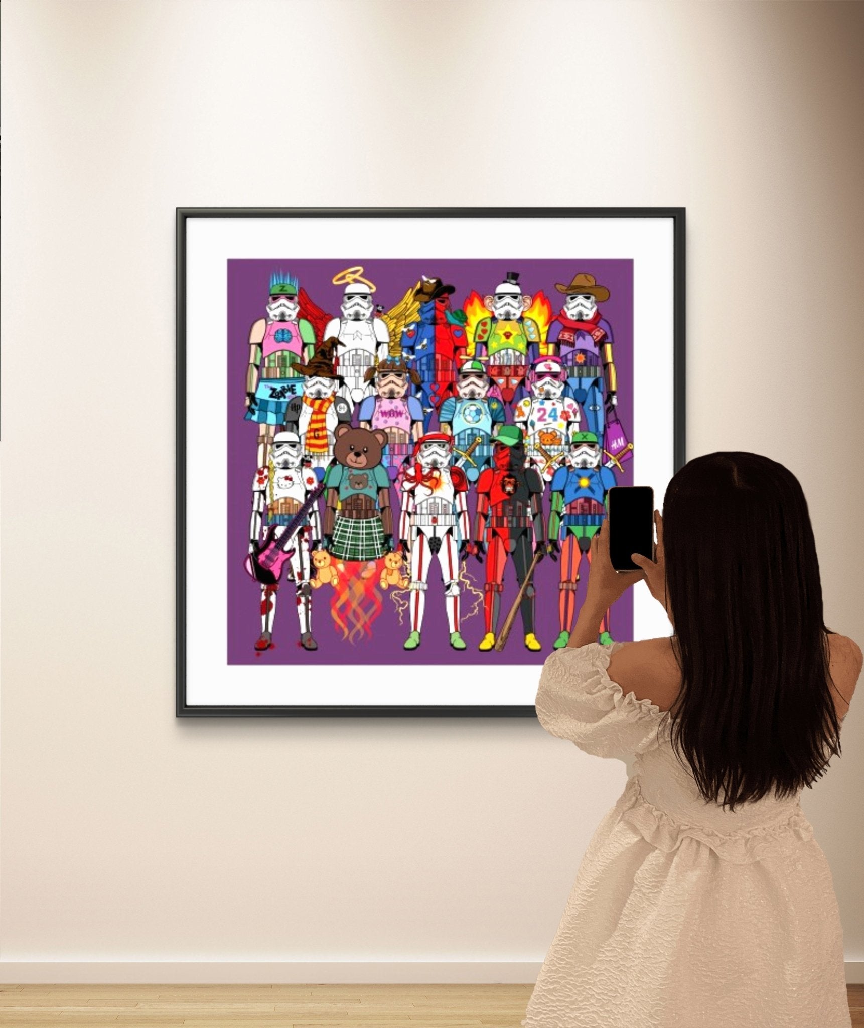 Bilde av Ronny Bank "TrooperLove 1" laget av Ronny Bank, popart kunst fra Galleri2b