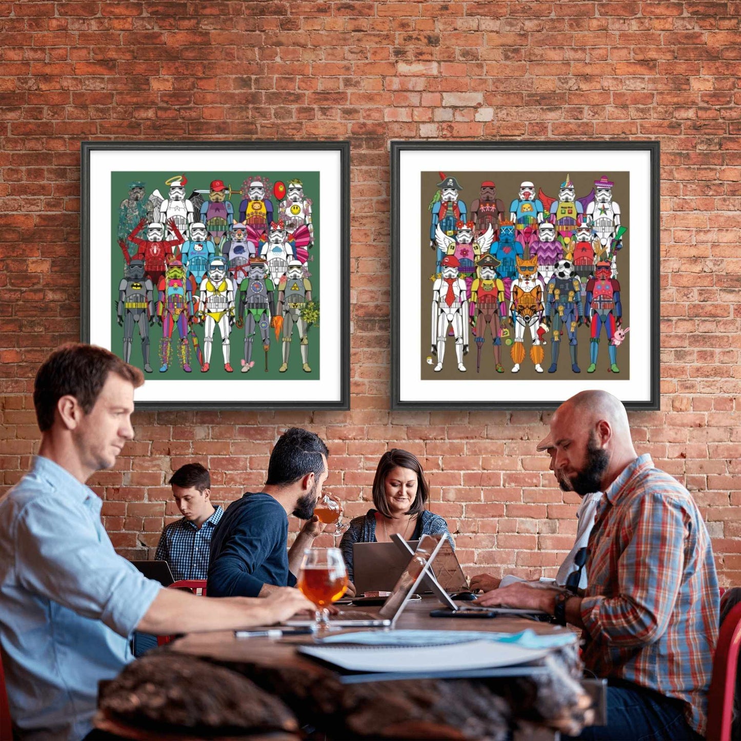 Bilde av Ronny Bank "TrooperLove 2" laget av Ronny Bank, popart kunst fra Galleri2b