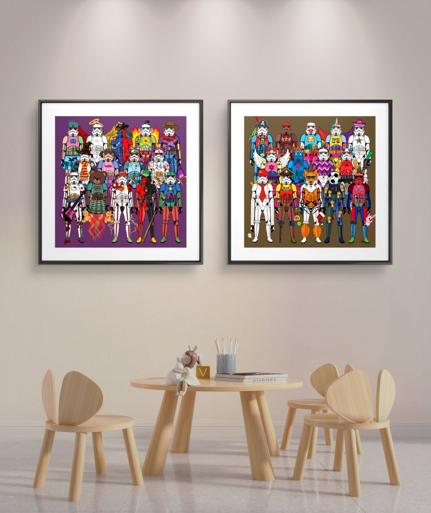 Bilde av Ronny Bank "TrooperLove 3" laget av Ronny Bank, popart kunst fra Galleri2b