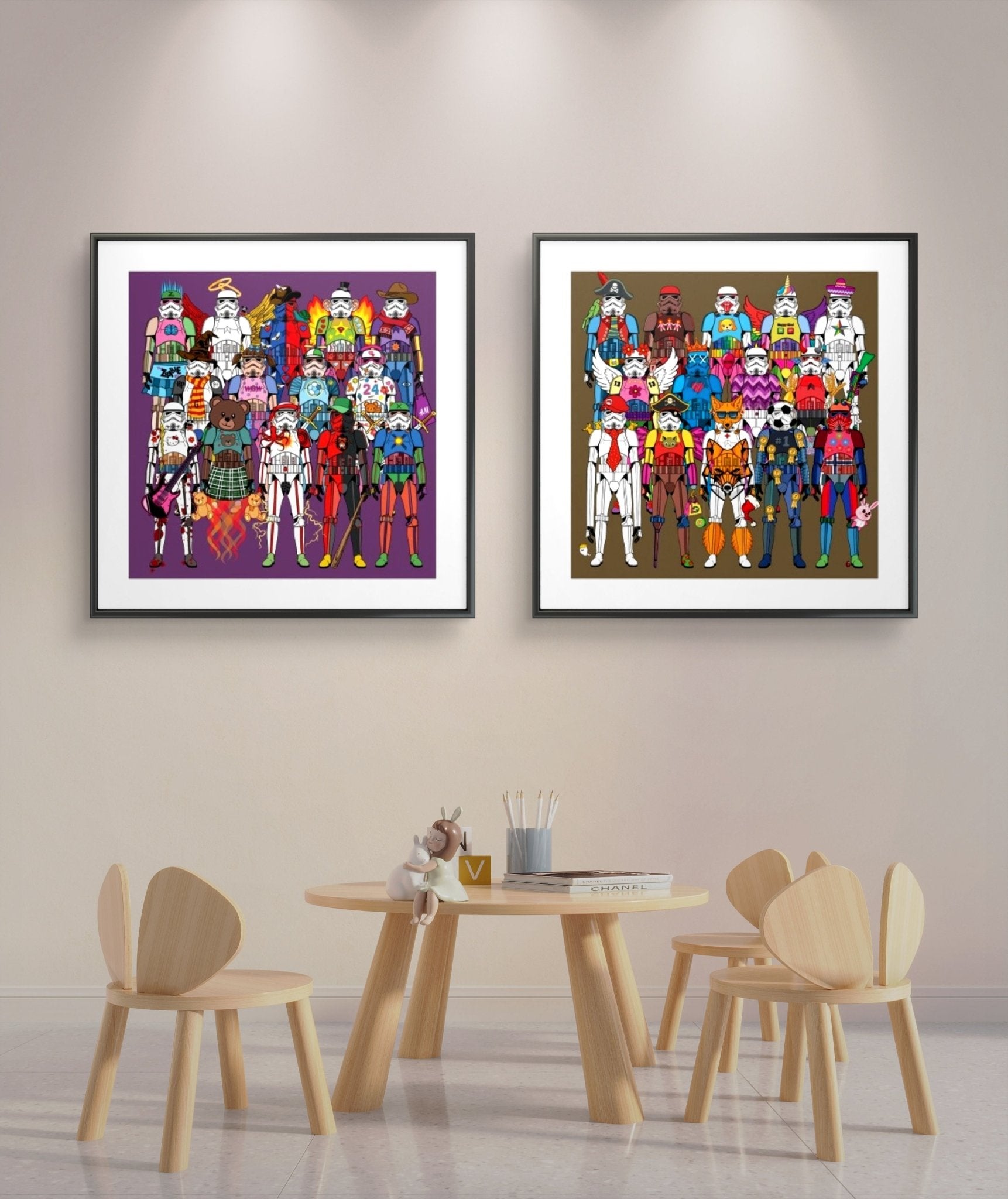 Bilde av Ronny Bank "TrooperLove 3" laget av Ronny Bank, popart kunst fra Galleri2b