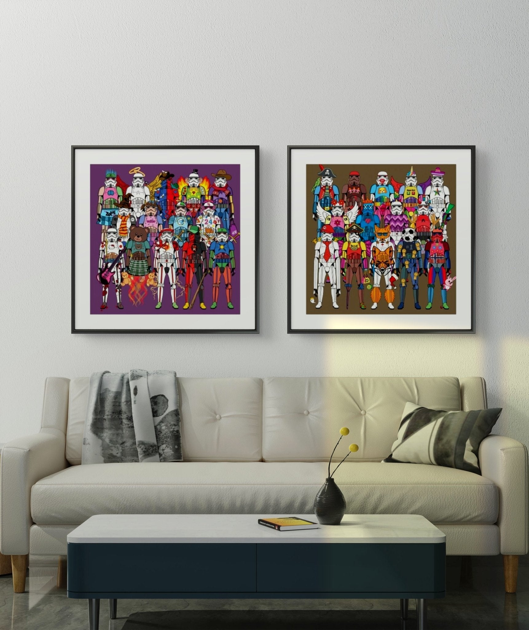 Bilde av Ronny Bank "TrooperLove 3" laget av Ronny Bank, popart kunst fra Galleri2b