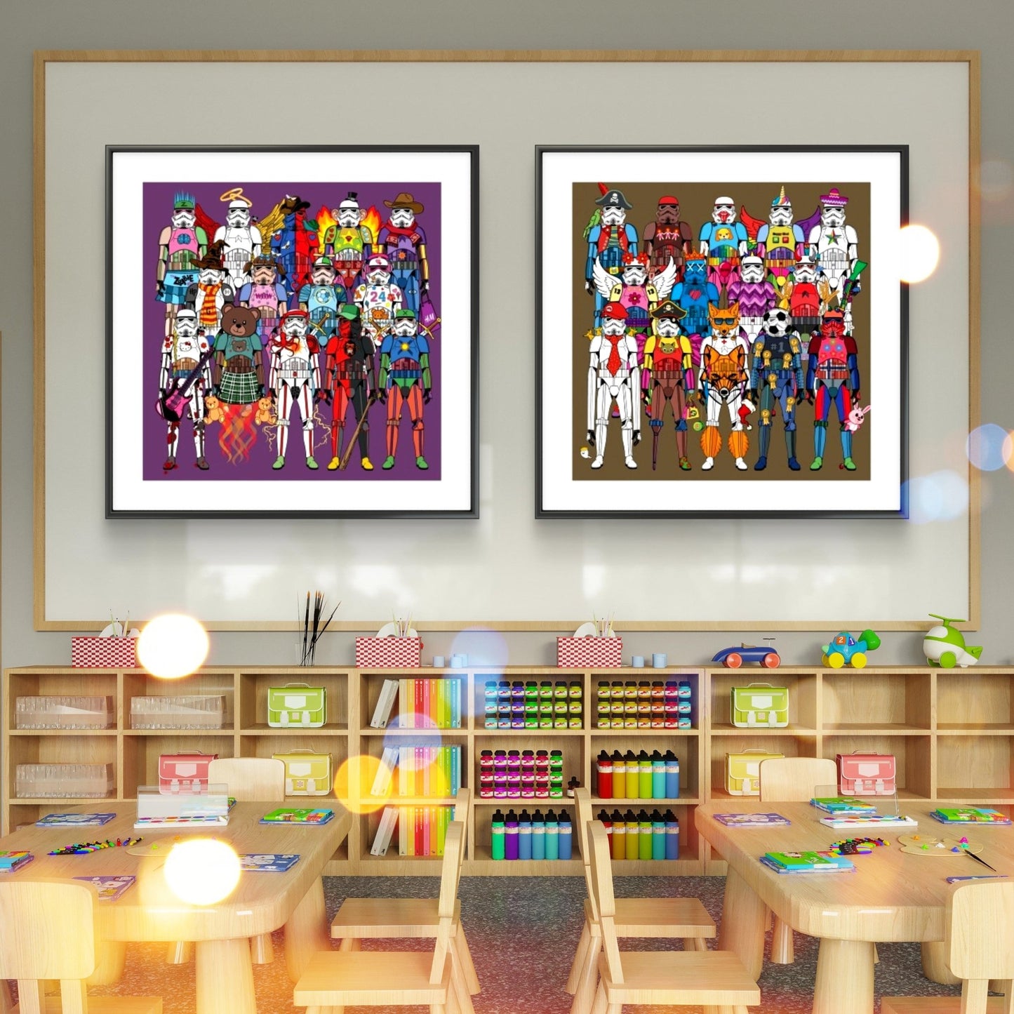 Bilde av Ronny Bank "TrooperLove 3" laget av Ronny Bank, popart kunst fra Galleri2b