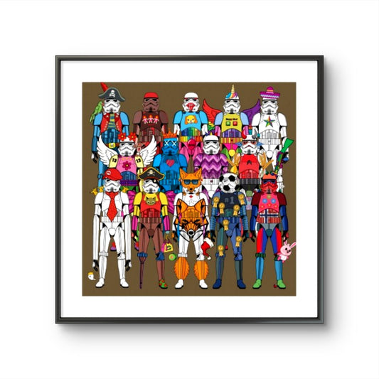 Bilde av Ronny Bank "TrooperLove 3" laget av Ronny Bank, popart kunst fra Galleri2b