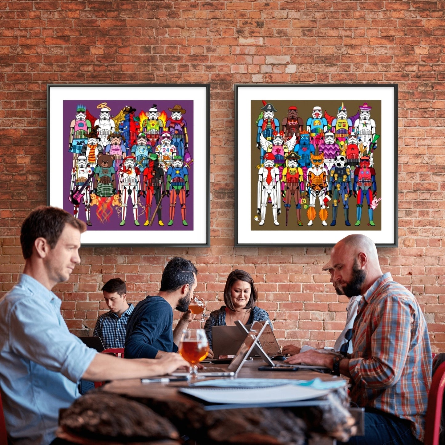 Bilde av Ronny Bank "TrooperLove 3" laget av Ronny Bank, popart kunst fra Galleri2b