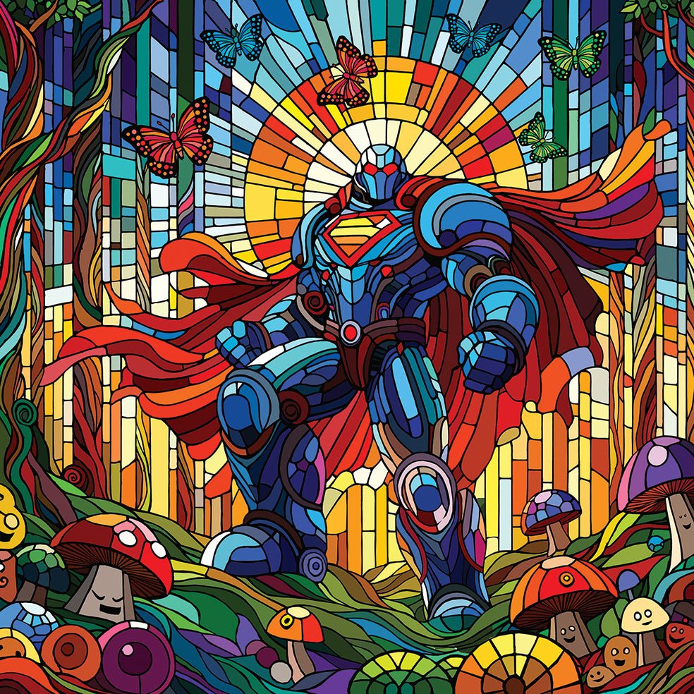 Bilde av Ronny Bank "Vigorius Colssus " 50X50 cm laget av Ronny Bank, popart kunst fra Galleri2b