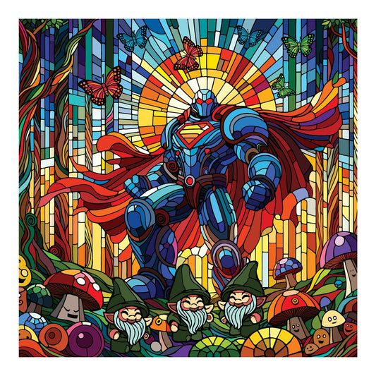 Bilde av Ronny Bank "Vigorius Colssus " 90X90cm laget av Ronny Bank, popart kunst fra Galleri2b