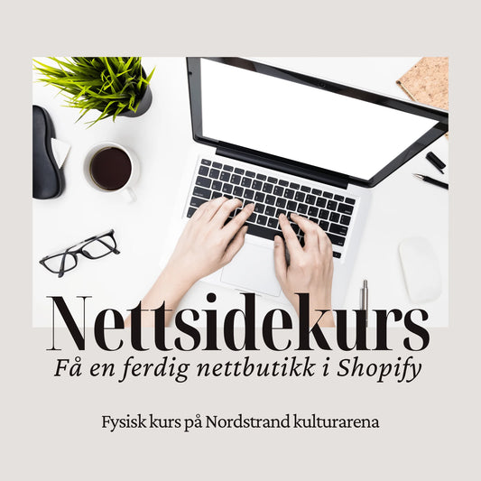 Få din egen nettbutikk. Hjelp med å sette opp Sopify butikk