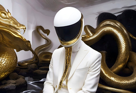 Bilde av Tarjei Krogh "well Dressed" laget av Tarjei Krogh, popart kunst fra Galleri2b