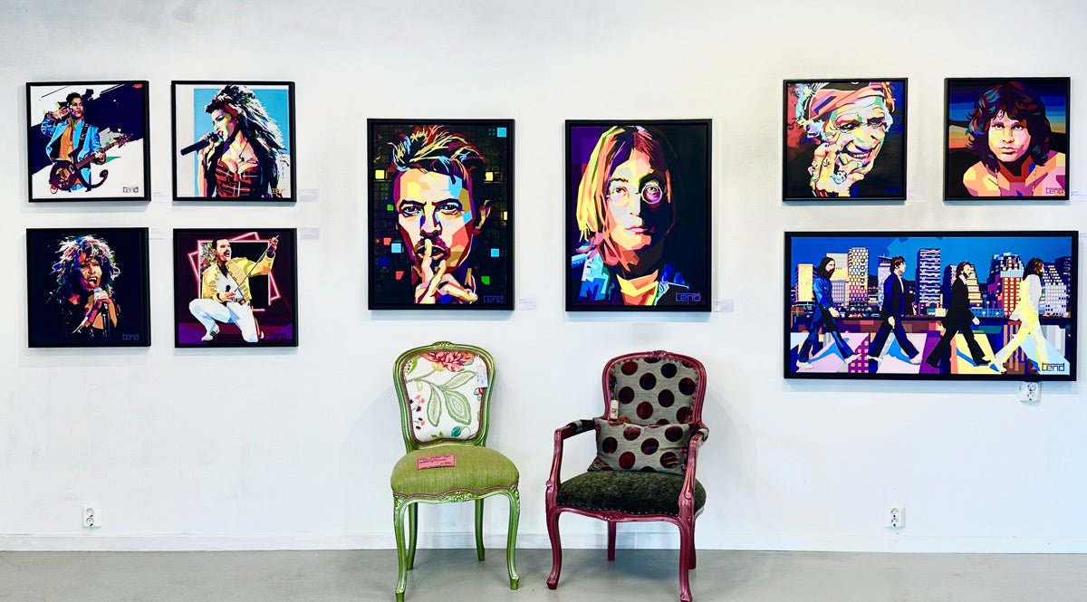 Bilde av Torbjørn Endrerud "Abbey Code" laget av Torbjørn Endrerud, popart kunst fra Galleri2b