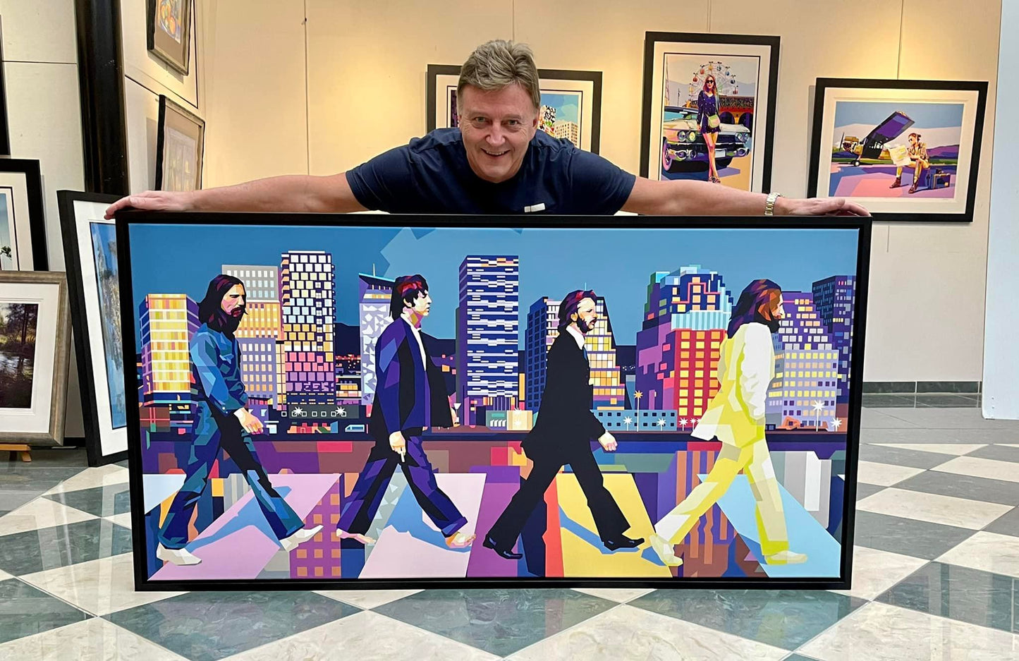 Bilde av Torbjørn Endrerud "Abbey Code" laget av Torbjørn Endrerud, popart kunst fra Galleri2b