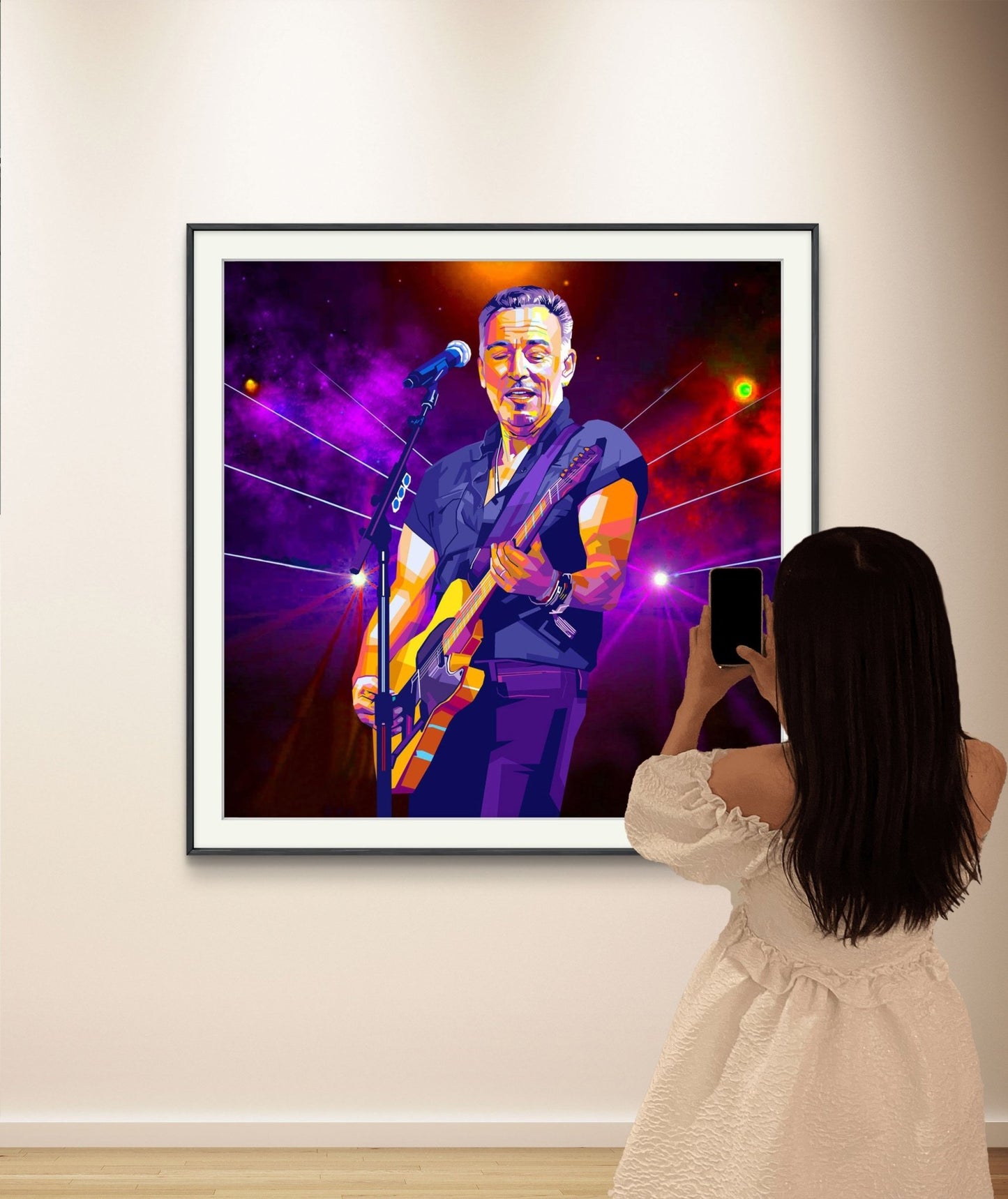 Bilde av Torbjørn Endrerud "Bruce Springsteen" laget av Torbjørn Endrerud, popart kunst fra Galleri2b