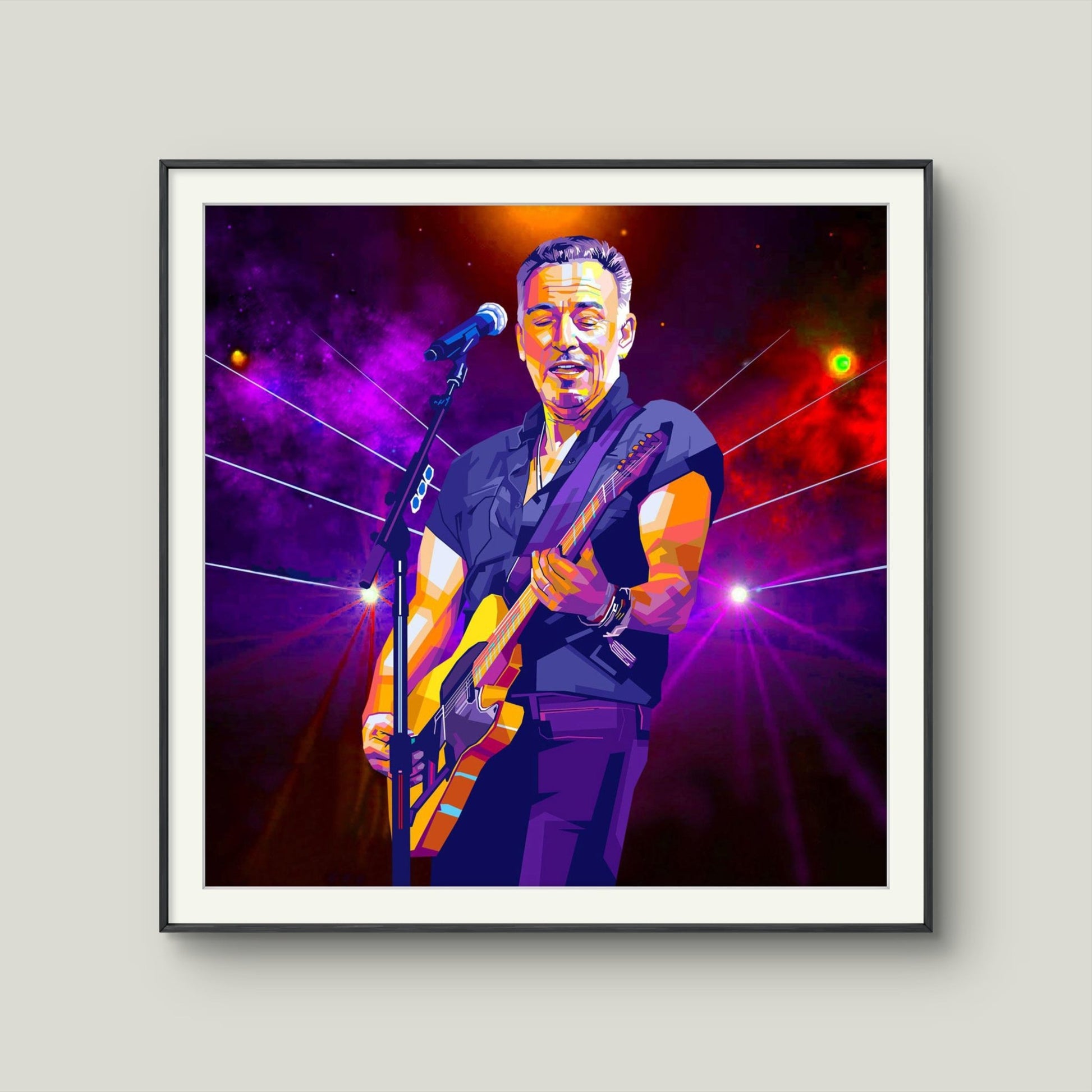 Bilde av Torbjørn Endrerud "Bruce Springsteen" laget av Torbjørn Endrerud, popart kunst fra Galleri2b