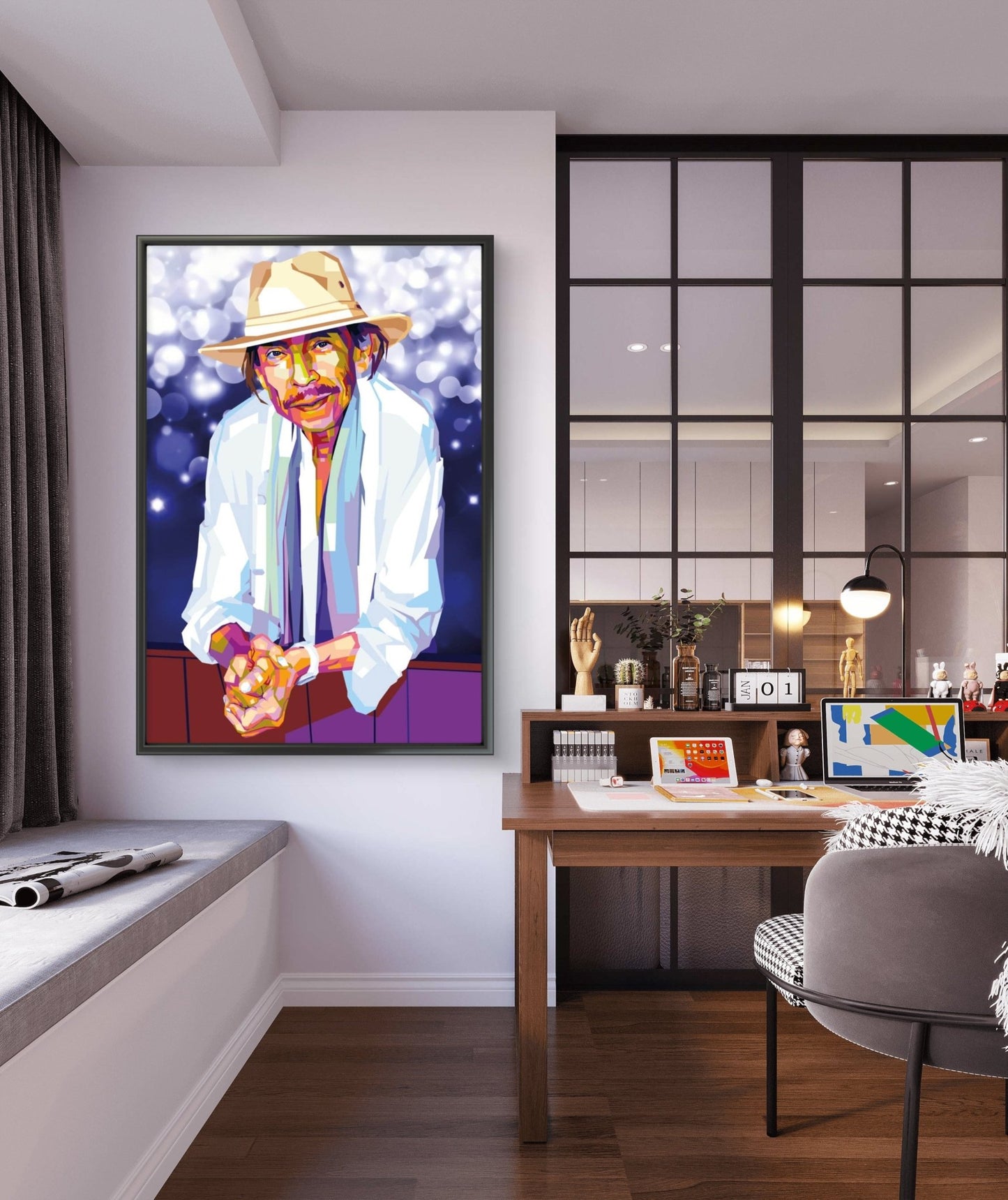 Bilde av Torbjørn Endrerud "Jahn Teigen" laget av Torbjørn Endrerud, popart kunst fra Galleri2b