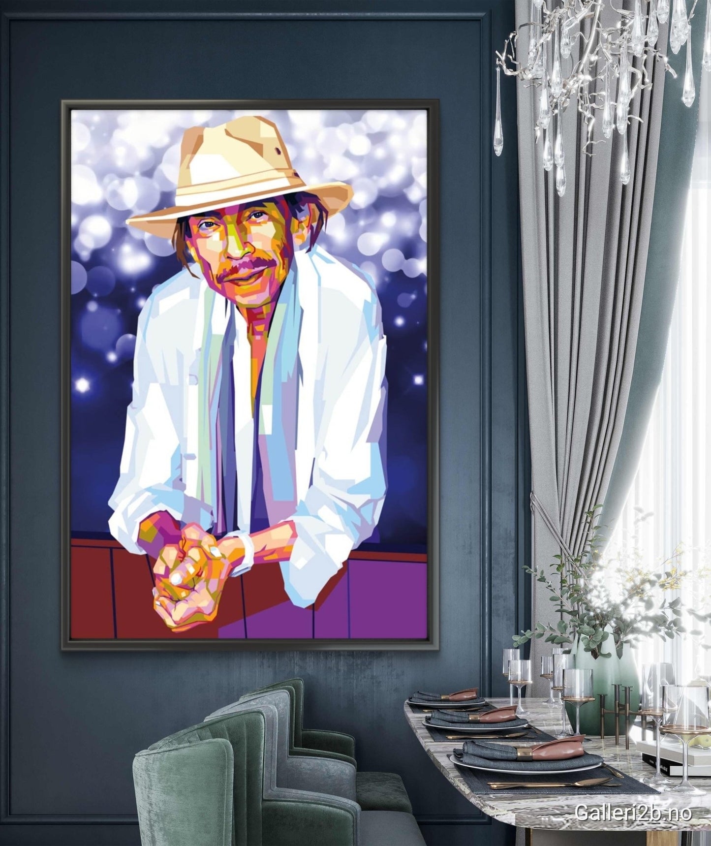 Bilde av Torbjørn Endrerud "Jahn Teigen" laget av Torbjørn Endrerud, popart kunst fra Galleri2b