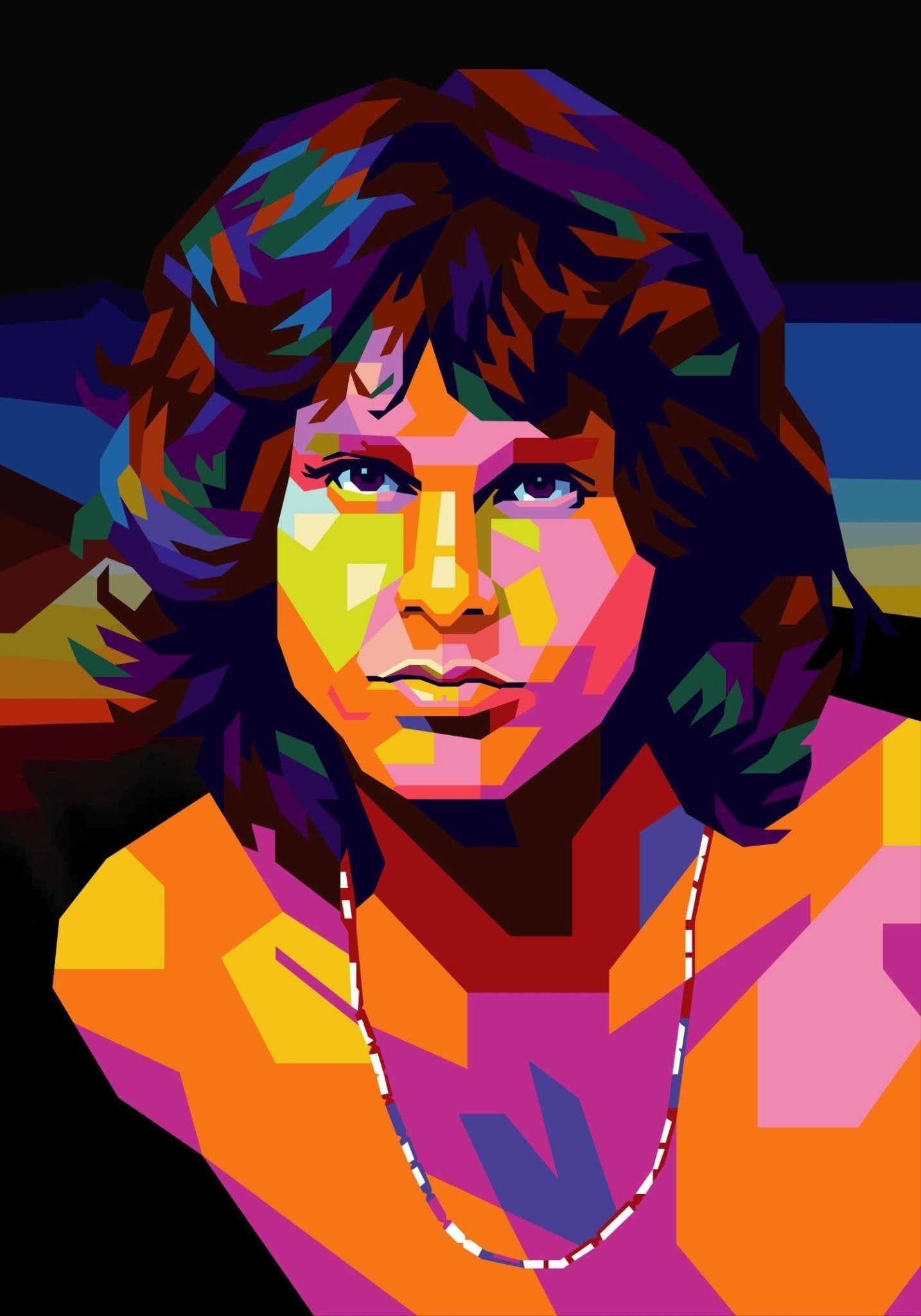 Bilde av Torbjørn Endrerud "Jim Morrison" laget av Torbjørn Endrerud, popart kunst fra Galleri2b