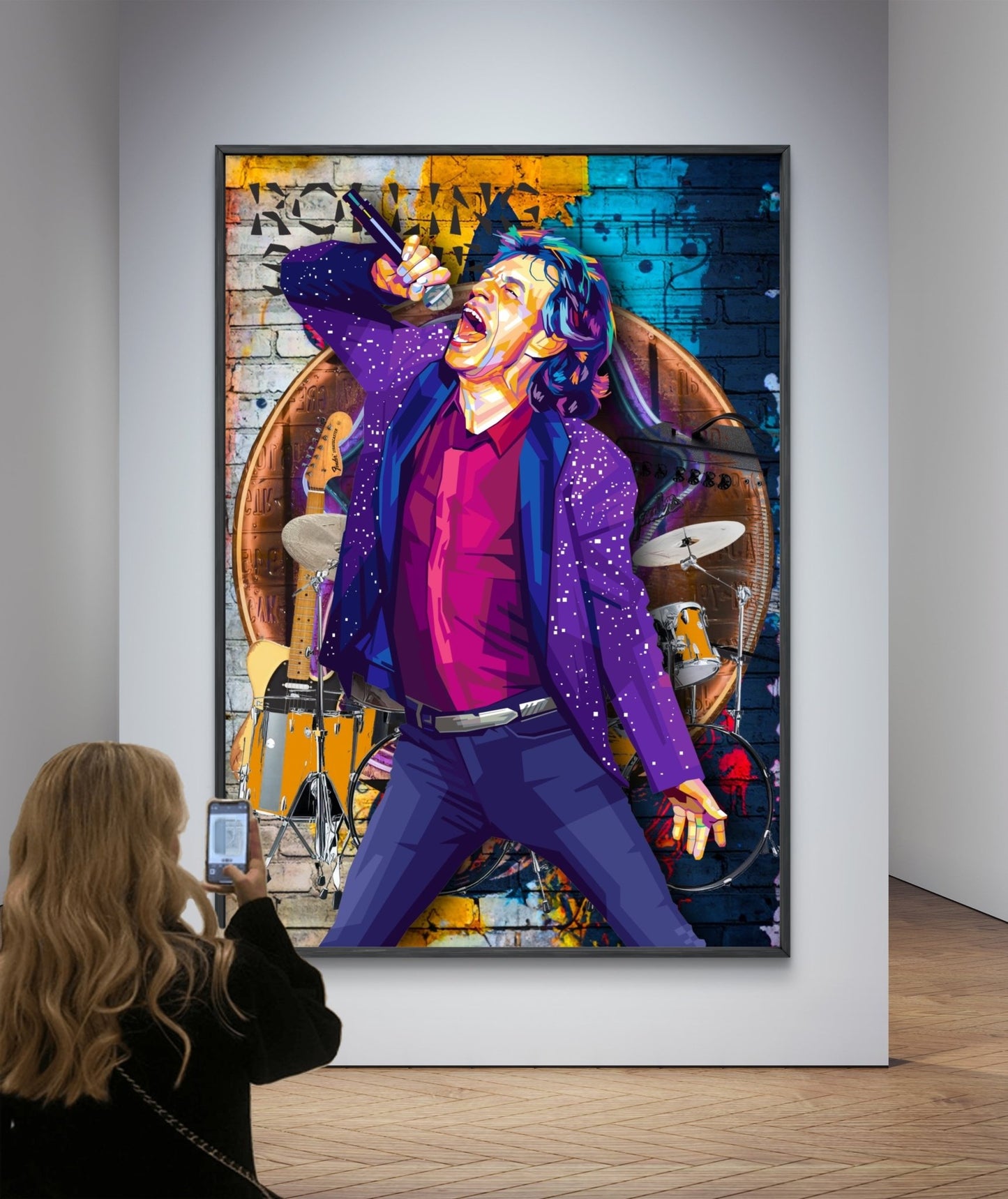 Bilde av Torbjørn Endrerud "Mick Jagger" laget av Torbjørn Endrerud, popart kunst fra Galleri2b