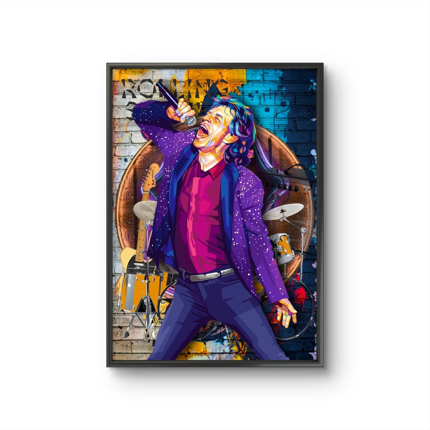 Bilde av Torbjørn Endrerud "Mick Jagger" laget av Torbjørn Endrerud, popart kunst fra Galleri2b