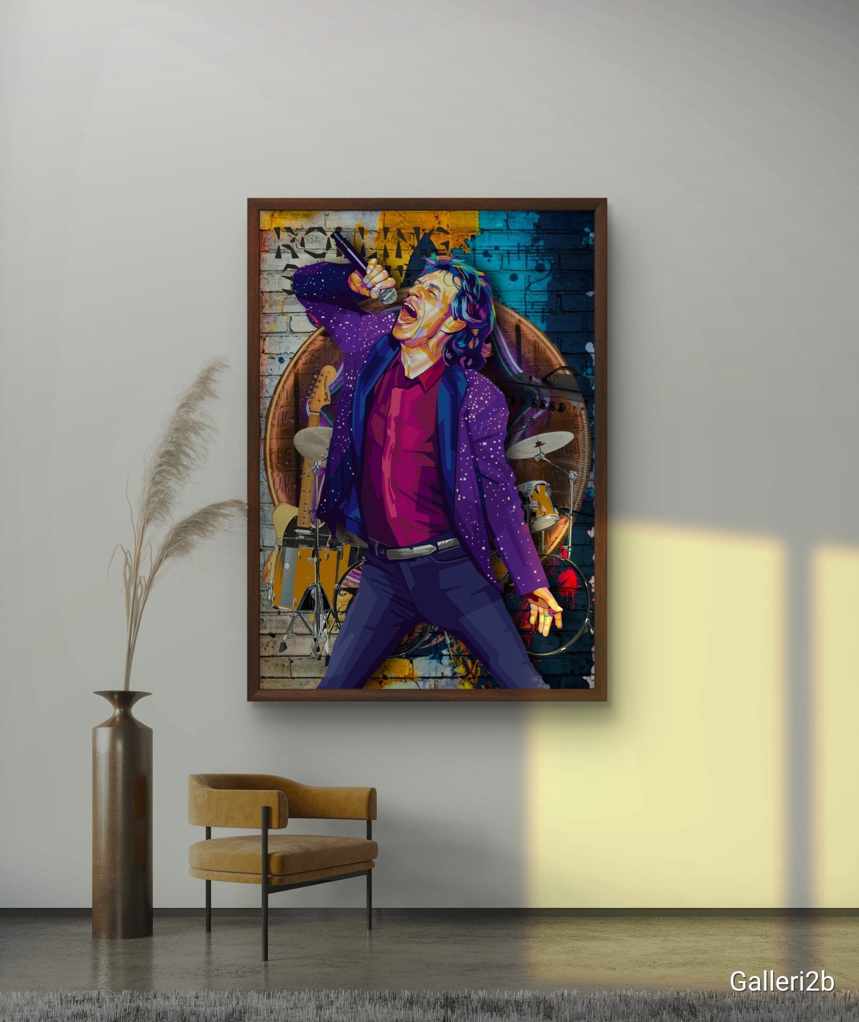 Bilde av Torbjørn Endrerud "Mick Jagger" laget av Torbjørn Endrerud, popart kunst fra Galleri2b