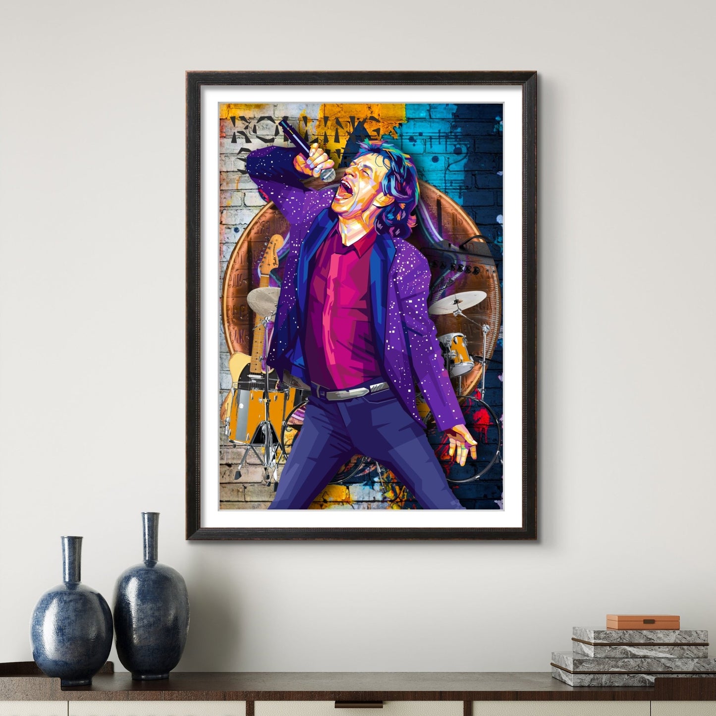 Bilde av Torbjørn Endrerud "Mick Jagger" laget av Torbjørn Endrerud, popart kunst fra Galleri2b