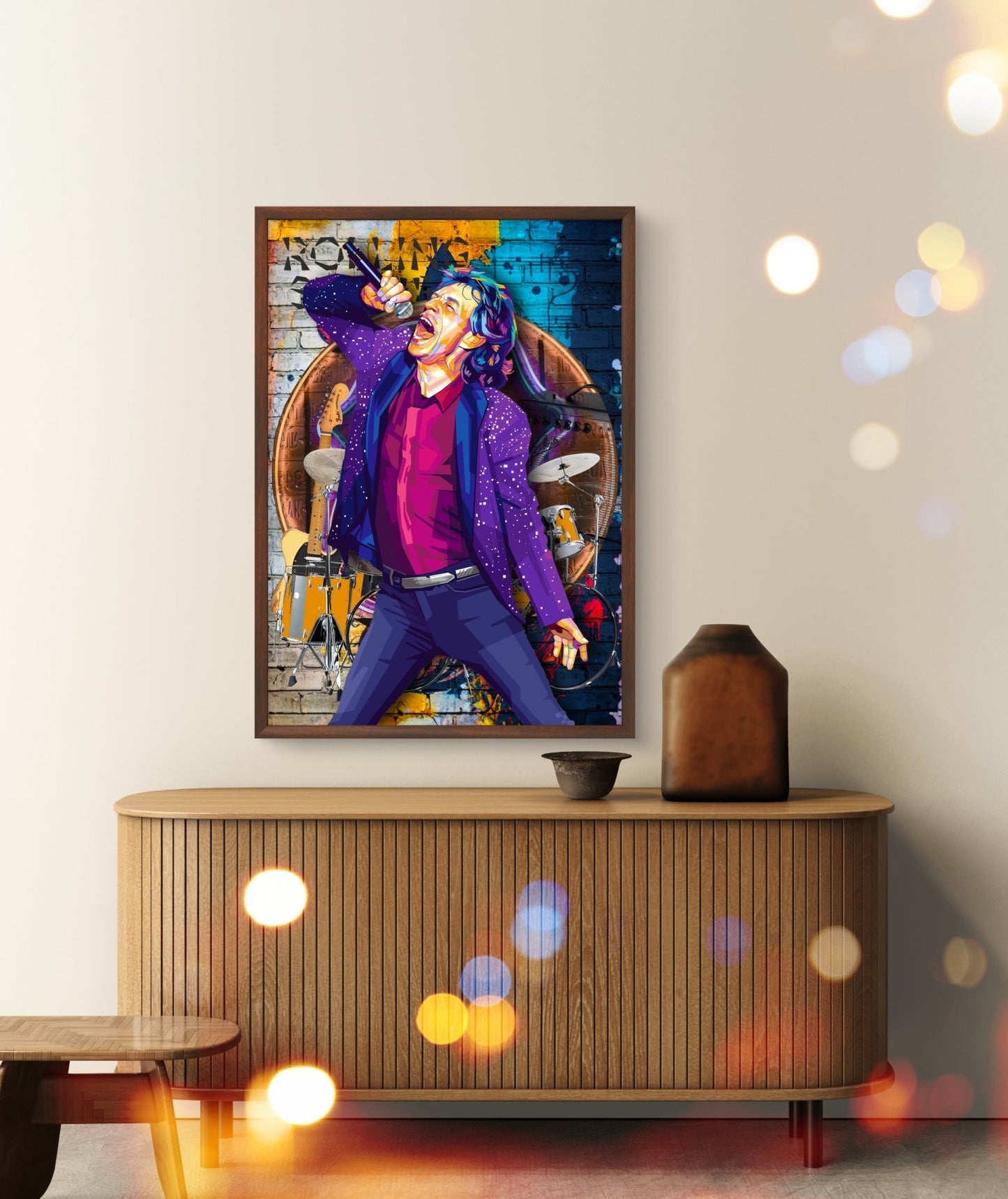 Bilde av Torbjørn Endrerud "Mick Jagger" laget av Torbjørn Endrerud, popart kunst fra Galleri2b