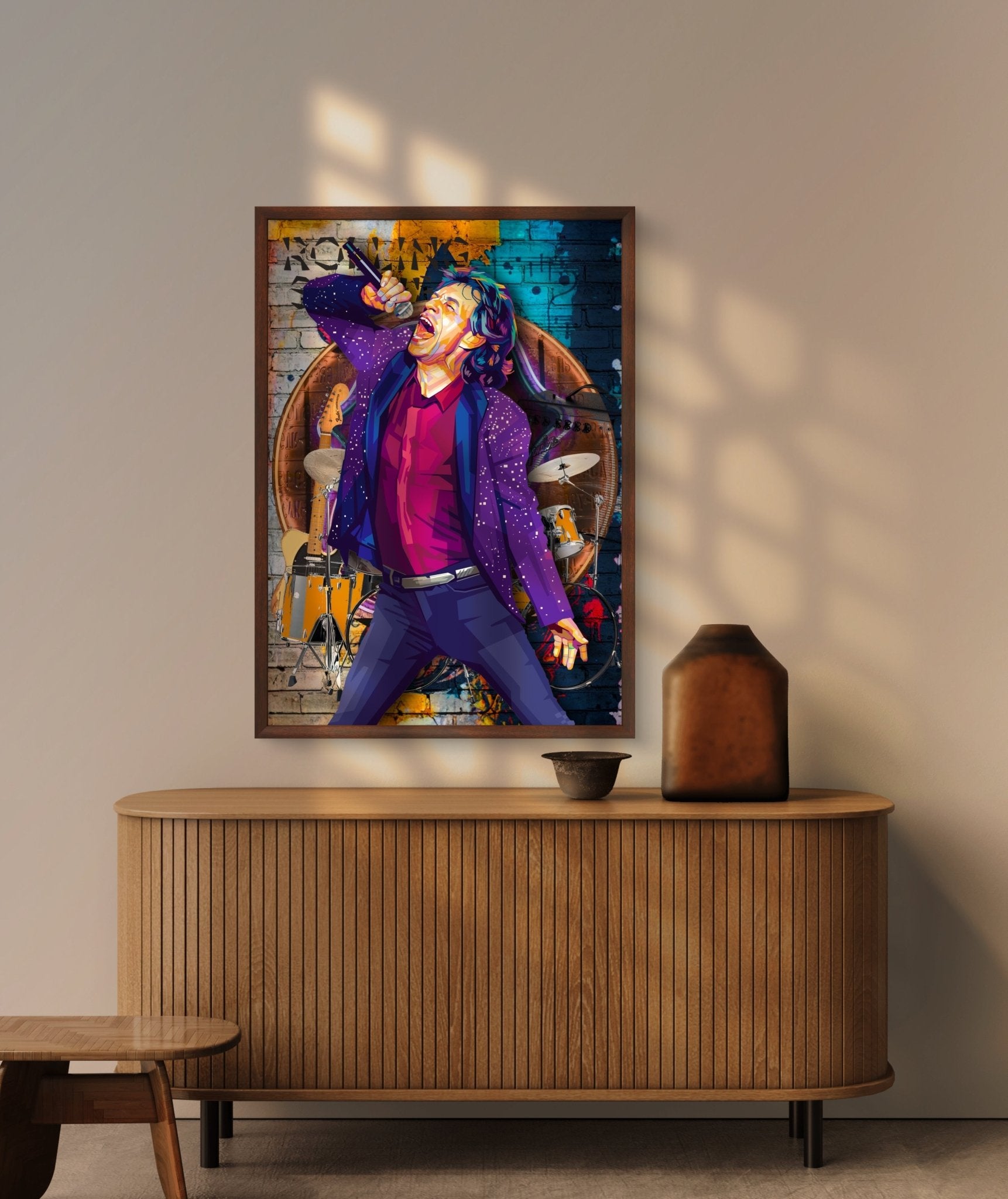 Bilde av Torbjørn Endrerud "Mick Jagger" laget av Torbjørn Endrerud, popart kunst fra Galleri2b