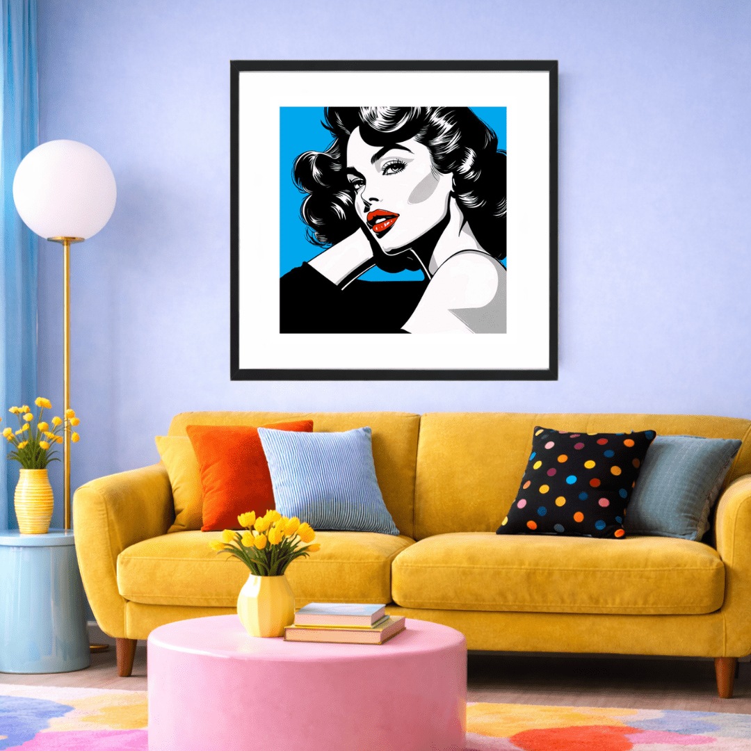 Bilde av Tunstrøm - Demure Blue Edition laget av Tunstrøm, popart kunst fra Galleri2b