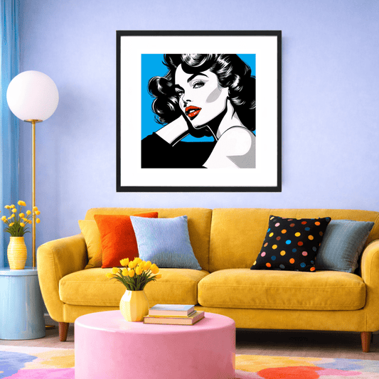 Bilde av Tunstrøm - Demure Blue Edition laget av Tunstrøm, popart kunst fra Galleri2b