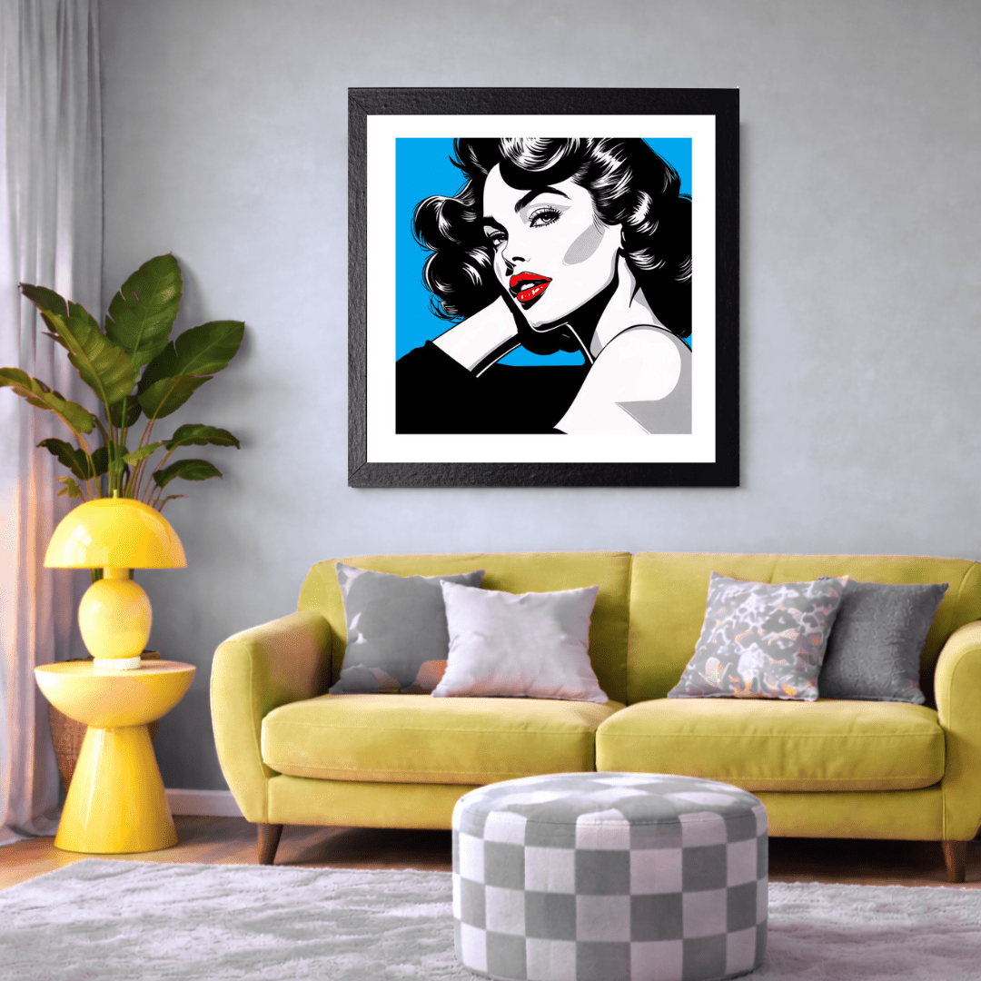 Bilde av Tunstrøm - Demure Blue Edition laget av Tunstrøm, popart kunst fra Galleri2b