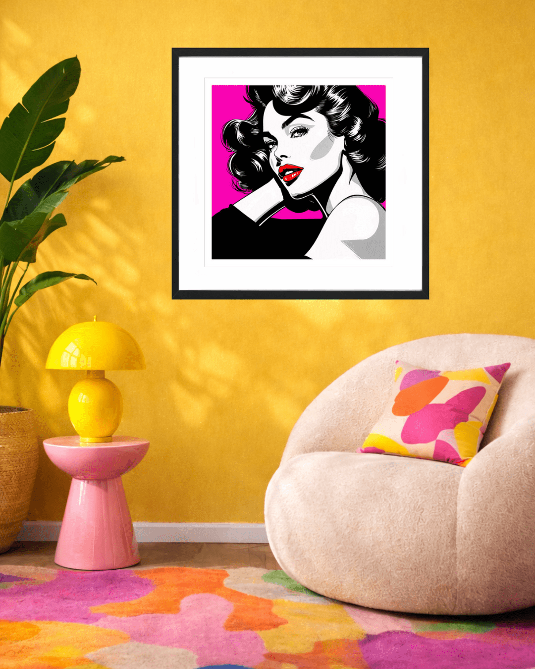 Bilde av Tunstrøm - Demure Pink Edition laget av Tunstrøm, popart kunst fra Galleri2b