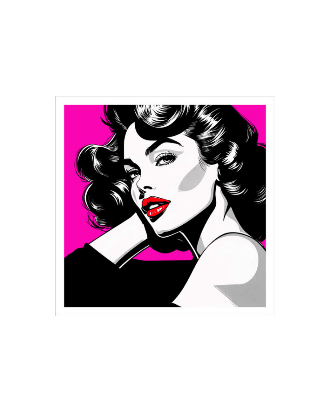 Bilde av Tunstrøm - Demure Pink Edition laget av Tunstrøm, popart kunst fra Galleri2b