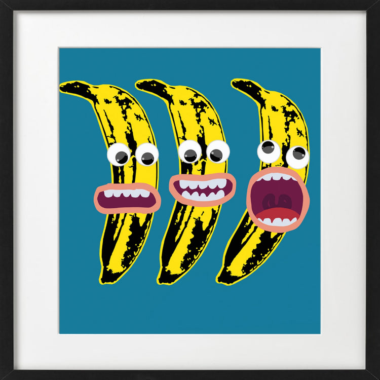 Ronny Bank, Barnekor blå, serigrafi, grafikk, billedkunstner, pøbel kunst, popart