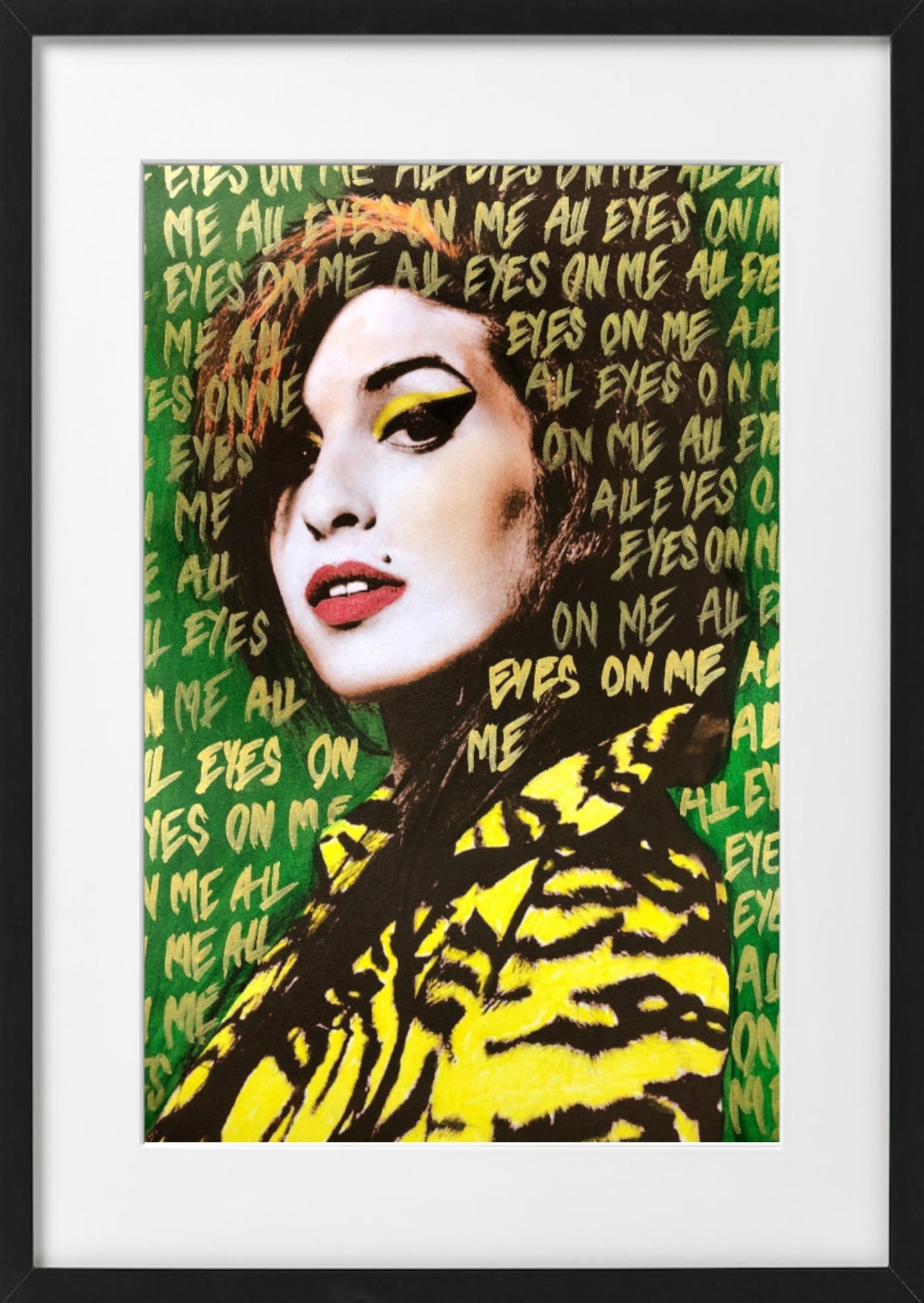 Fru Bugge "Amy Winehouse" Bugge, Hilde Bugge, KUnsttrykk, Fineart, Kunstgalleri, Kunsttrykk, Amy, Winehouse fan, gave, Bryllupsgave, kunst i gave, Bioligmesse, Boligmesse Hellerudsletta