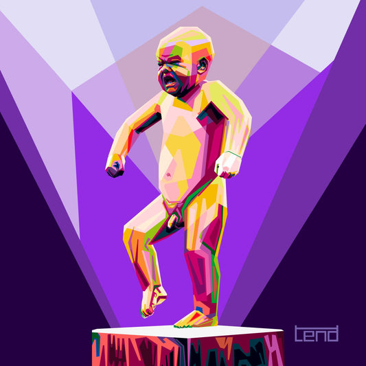 Torbjørn Endrerud "Mother Nature's Son" Tendert, Sinnataggen, Frognerparken, kunsttrykk, popart, fineart galleri, kunstgalleri, boligmesse, boligmesse Hellerudsletta