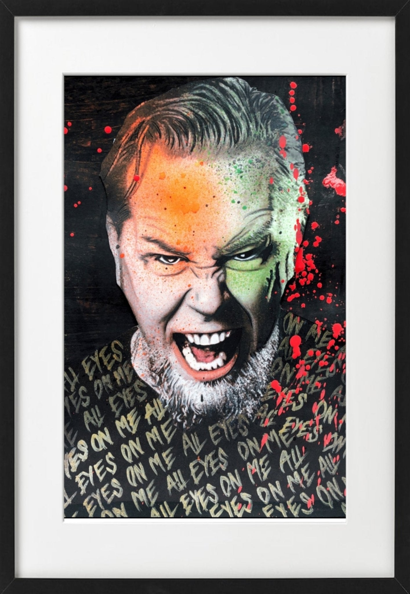 Bilde av Fru Bugge "All eyes on me "James Hetfield" laget av Fru Bugge, popart kunst fra Galleri2b