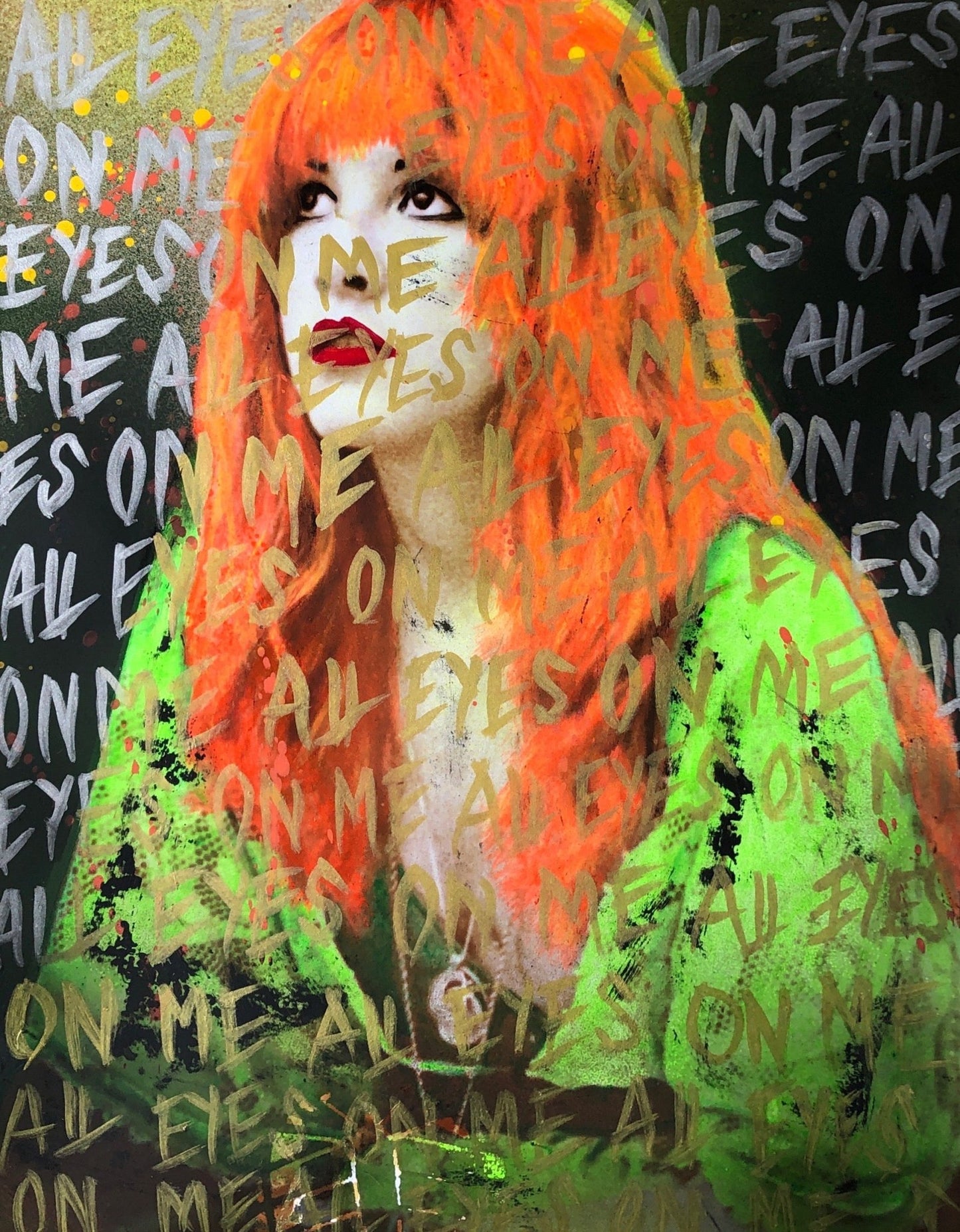 Bilde av Fru Bugge "All eyes on me " Stevie Nicks laget av Fru Bugge, popart kunst fra Galleri2b