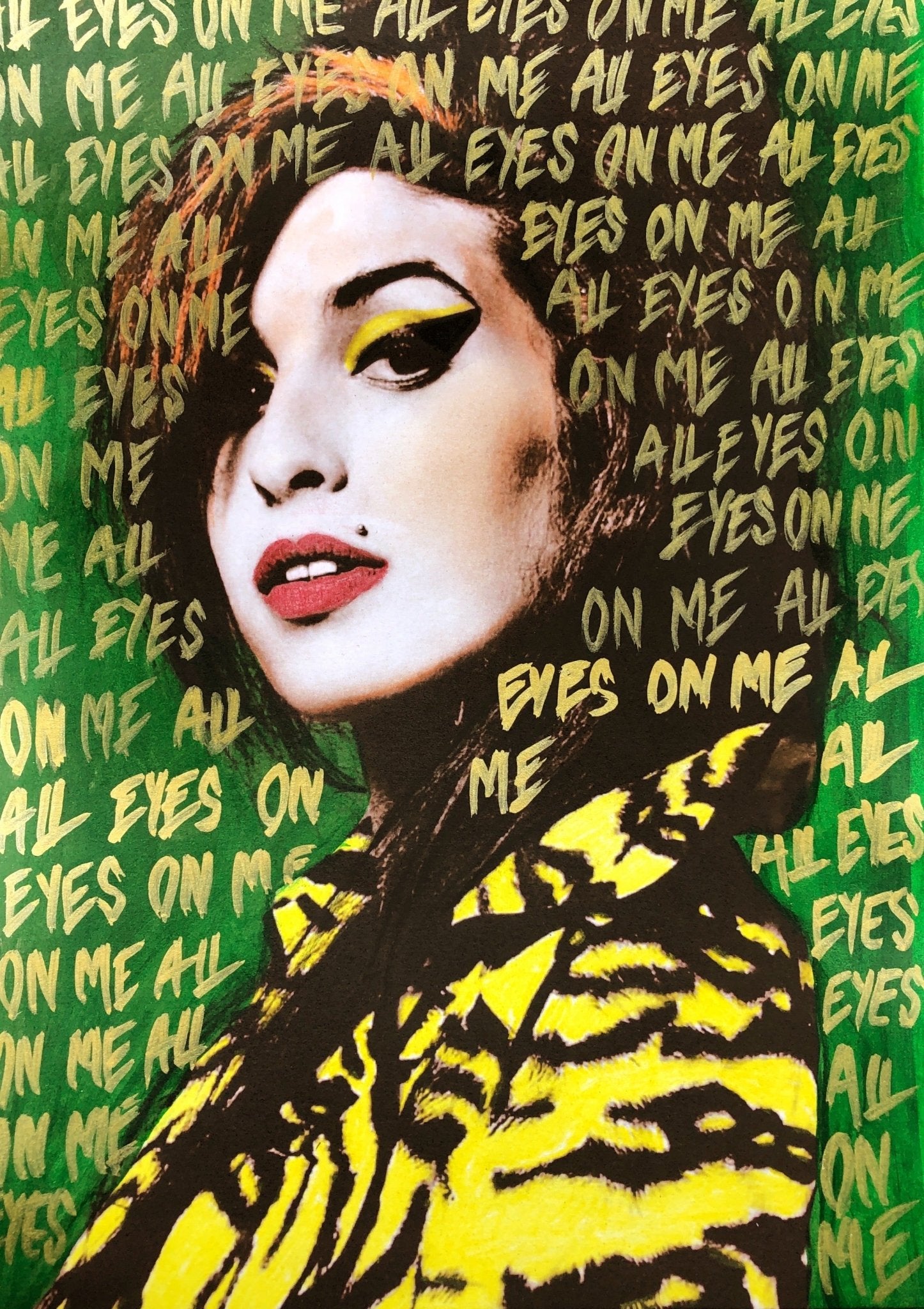 Bilde av Fru Bugge "Amy Winehouse" laget av Fru Bugge, popart kunst fra Galleri2b