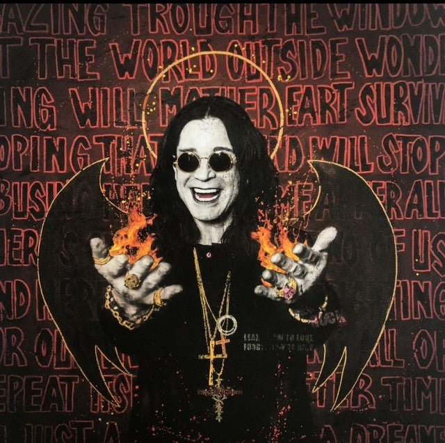 Bilde av 👄Fru Bugge "Dreamer" Ozzy Osborne laget av Fru Bugge, popart kunst fra Galleri2b