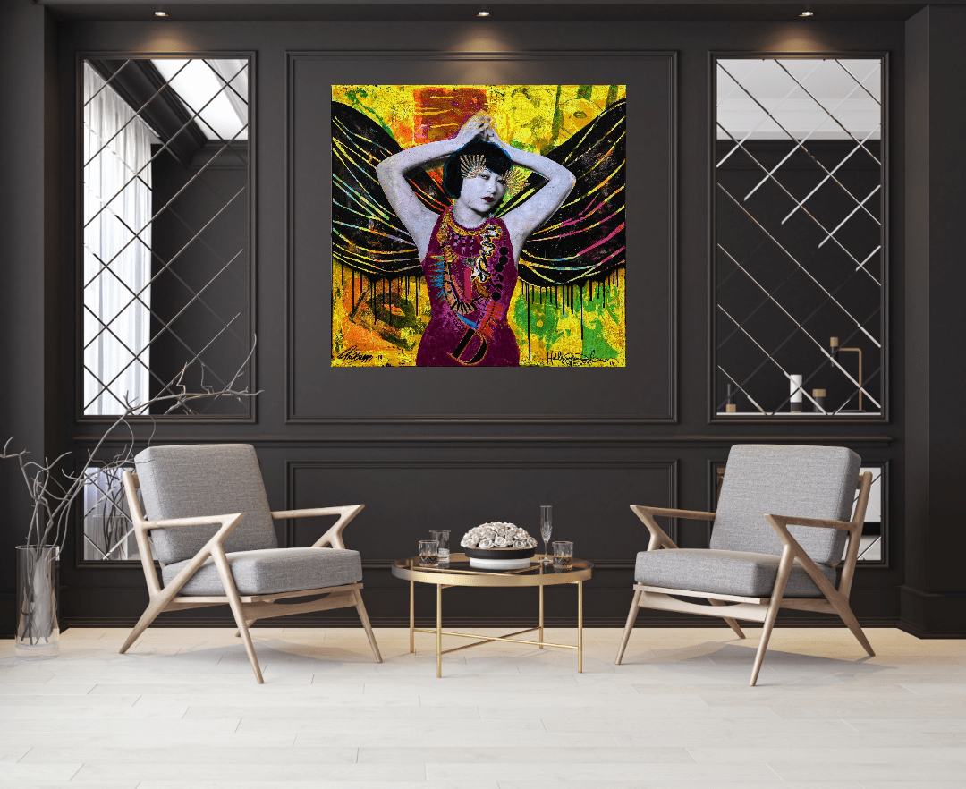 Bilde av Fru Bugge - Holly Susanne Rader - Originalen laget av Fru Bugge, popart kunst fra Galleri2b