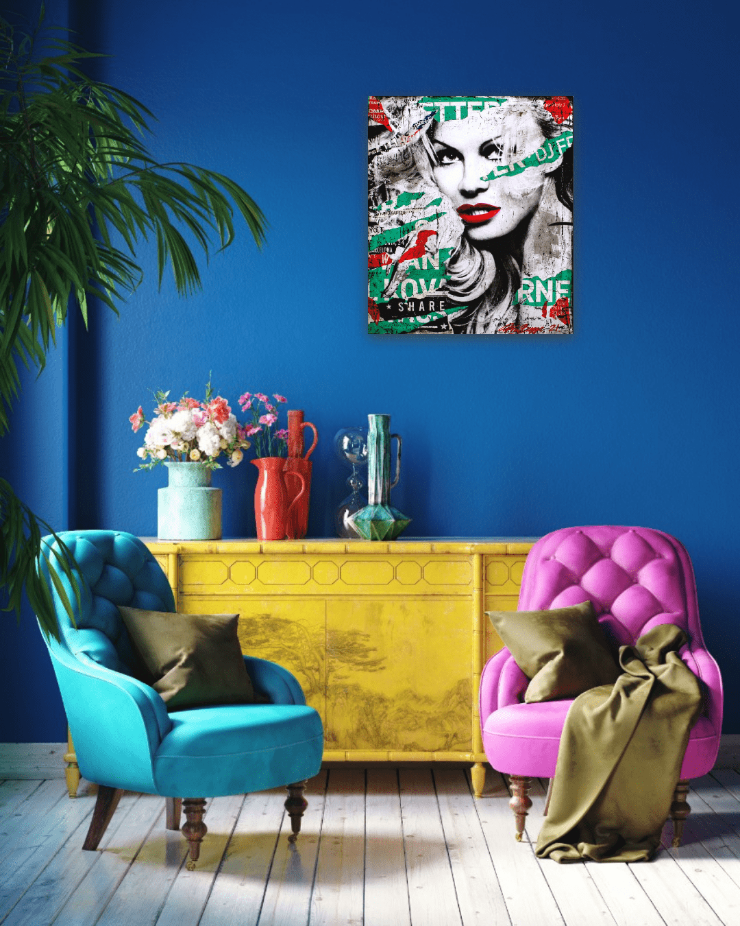 Bilde av Fru Bugge "Pamela" laget av Fru Bugge, popart kunst fra Galleri2b