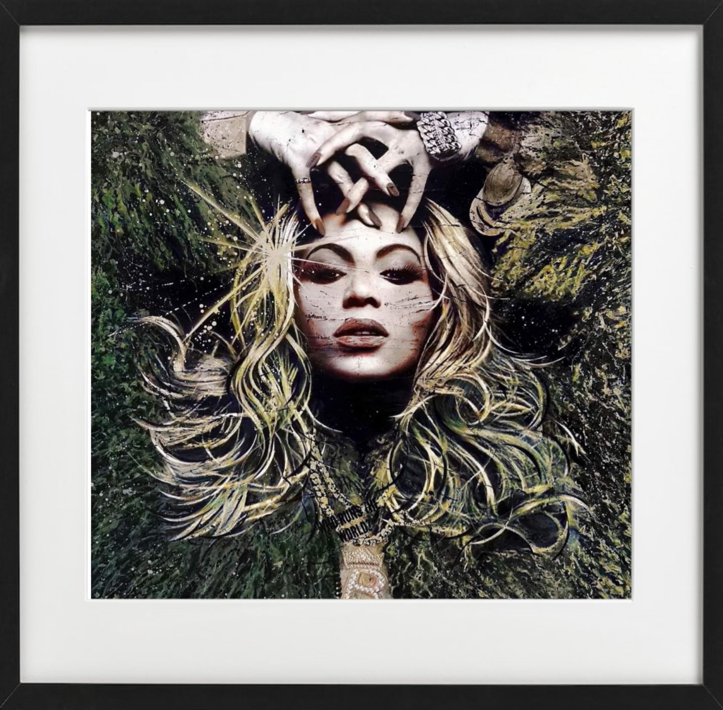 Bilde av Fru Bugge "Who runs the world" laget av Fru Bugge, popart kunst fra Galleri2b