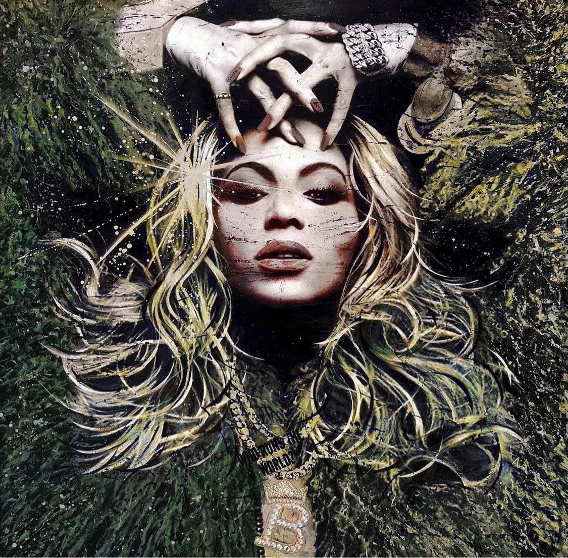 Bilde av Fru Bugge "Who runs the world" laget av Fru Bugge, popart kunst fra Galleri2b