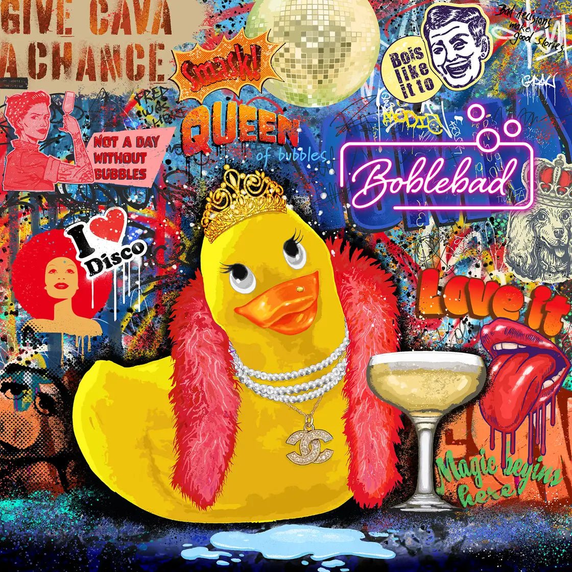 Bilde av Rino Larsen "Bade Anna" laget av Rino Larsen, popart kunst fra Galleri2b