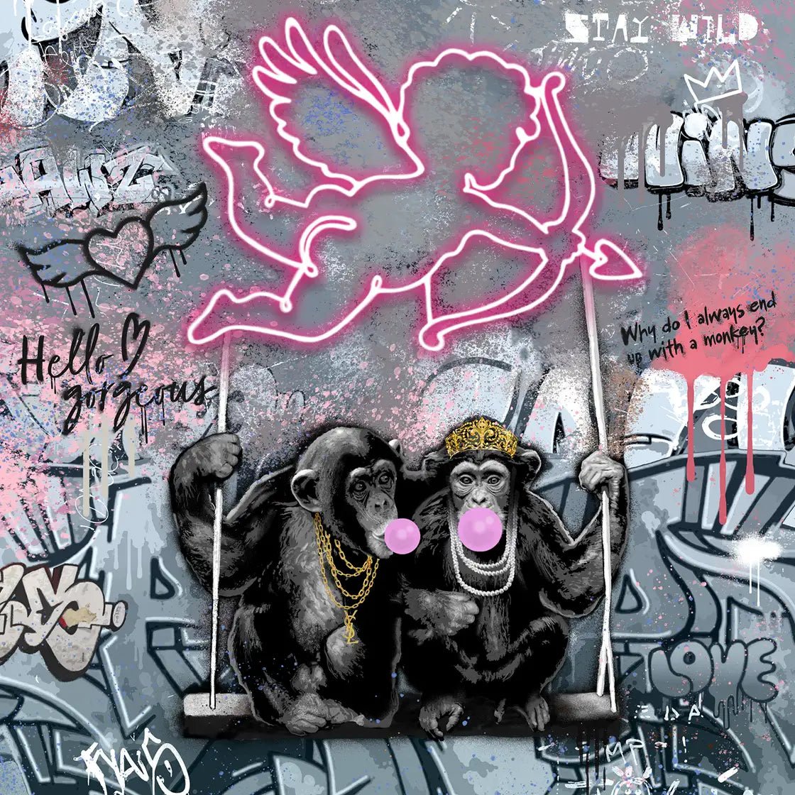 Bilde av Rino Larsen "Cupido B" laget av Rino Larsen, popart kunst fra Galleri2b