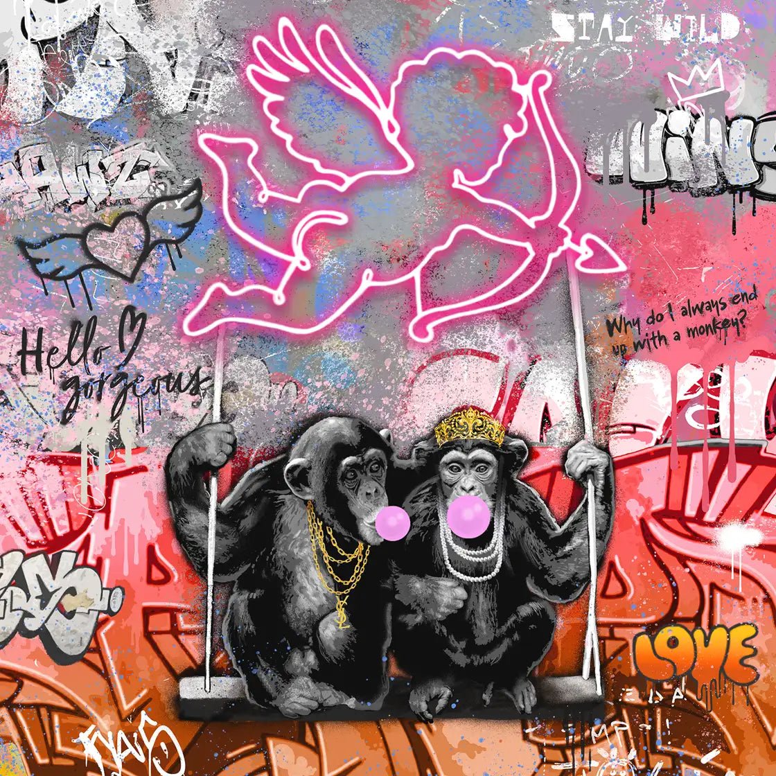 Bilde av Rino Larsen "Cupido" laget av Rino Larsen, popart kunst fra Galleri2b